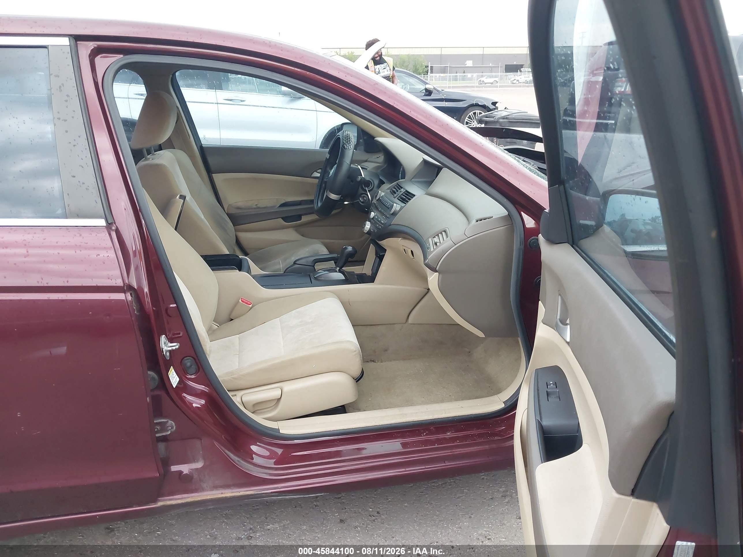 2010 Honda Accord 2.4 Lx Maroon vin: 1HGCP2F33AA117154