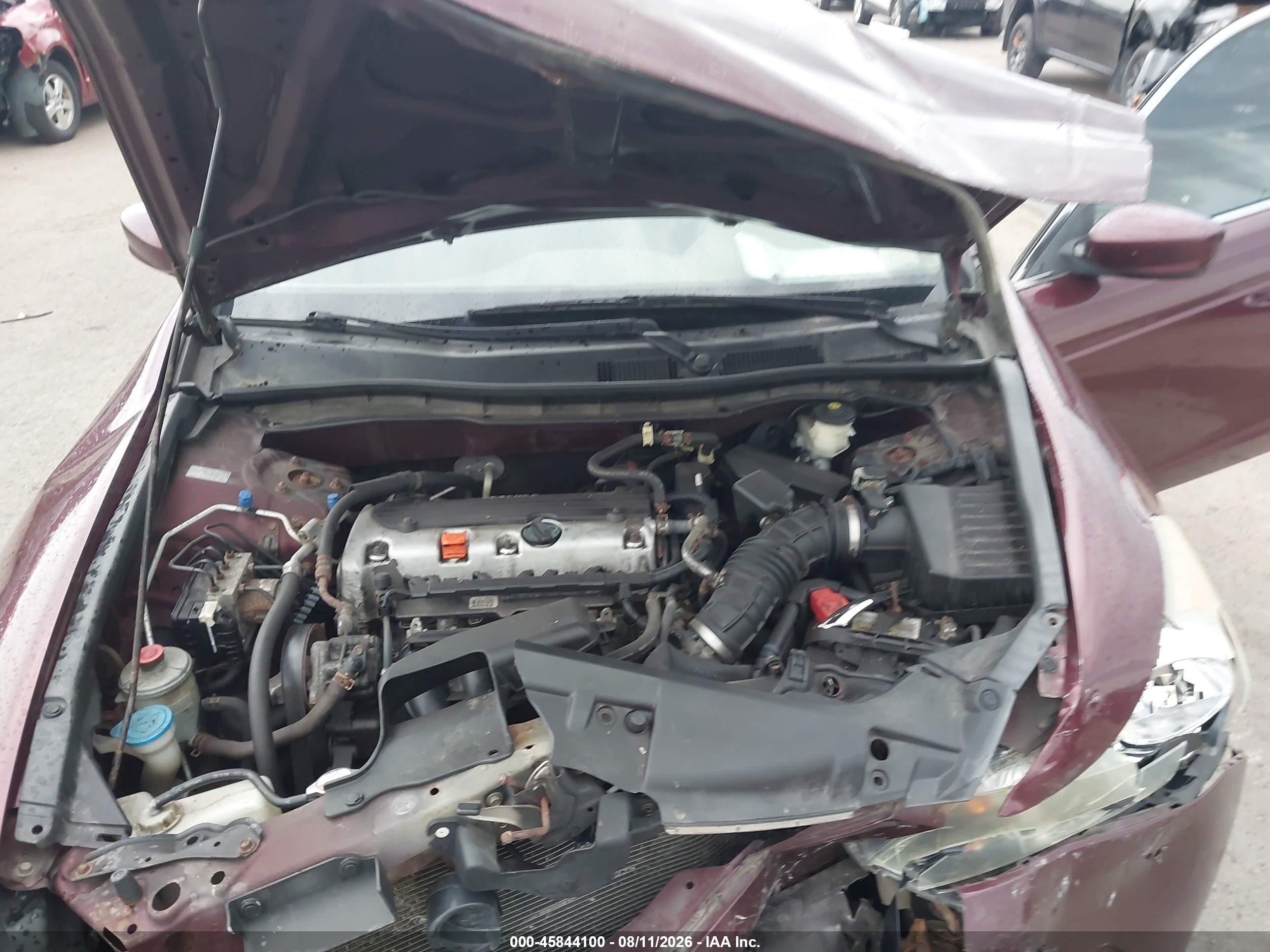 2010 Honda Accord 2.4 Lx Maroon vin: 1HGCP2F33AA117154