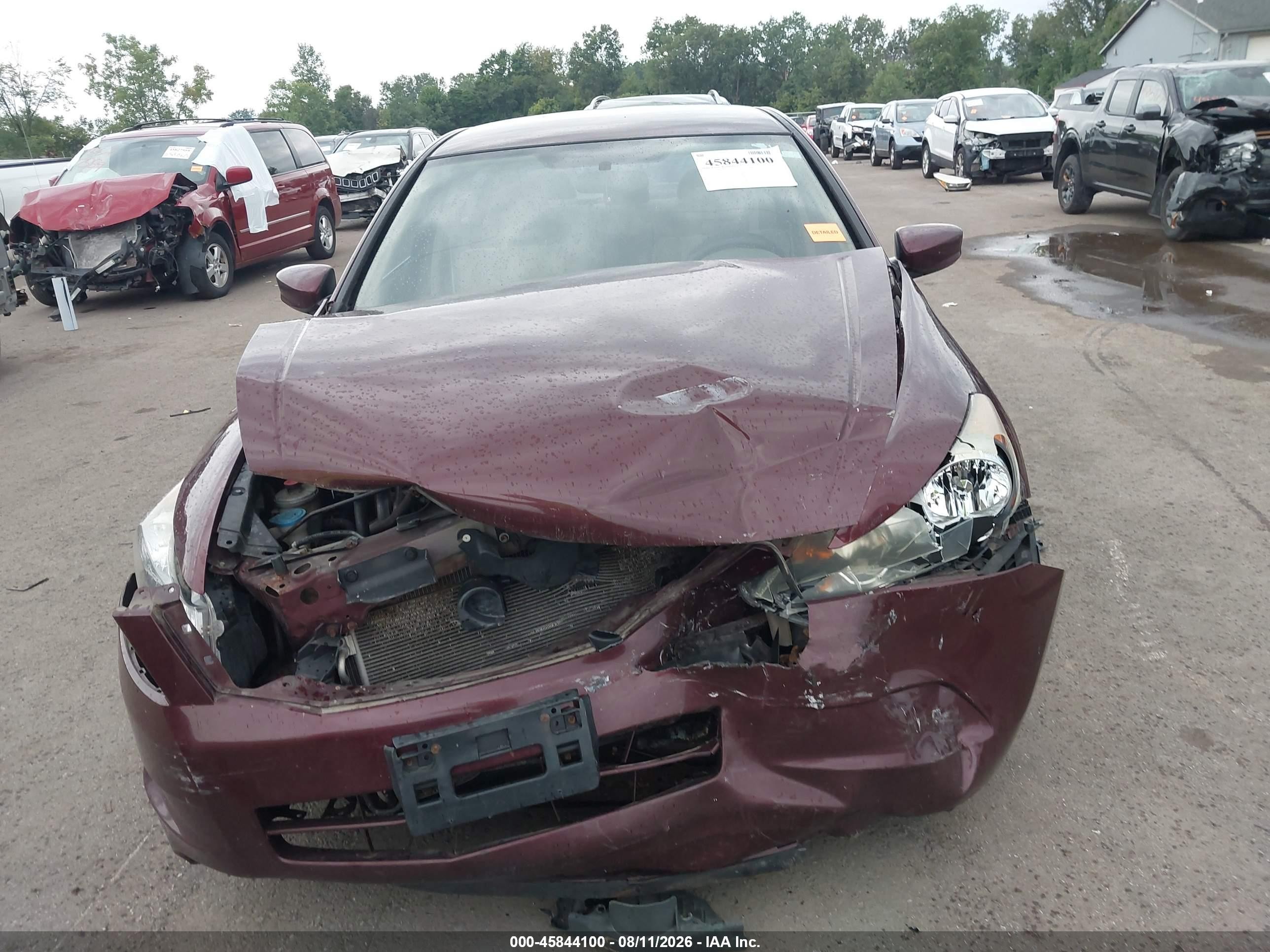 2010 Honda Accord 2.4 Lx Maroon vin: 1HGCP2F33AA117154