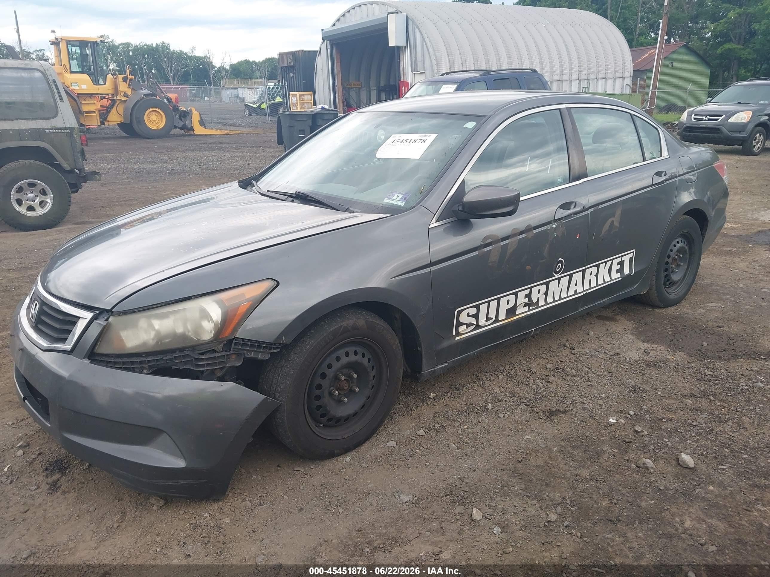 2010 Honda Accord 2.4 Lx Gray vin: 1HGCP2F33AA136447