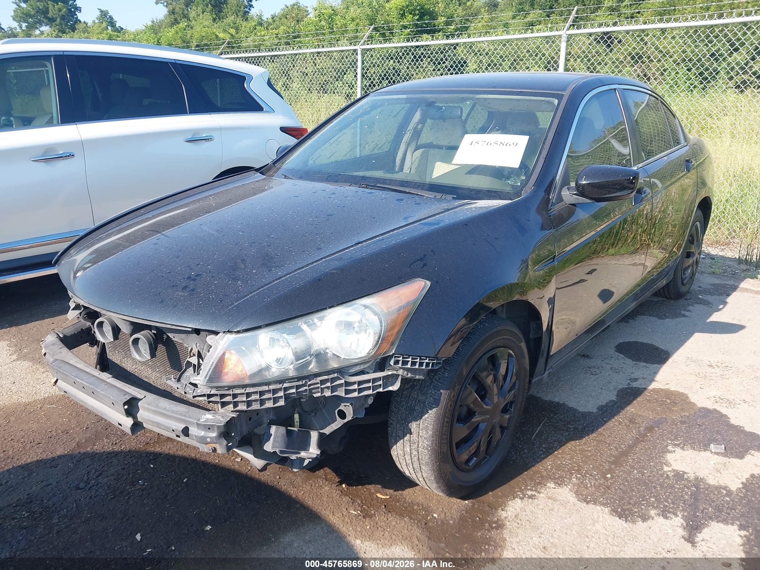 2010 Honda Accord 2.4 Lx Black vin: 1HGCP2F33AA142314
