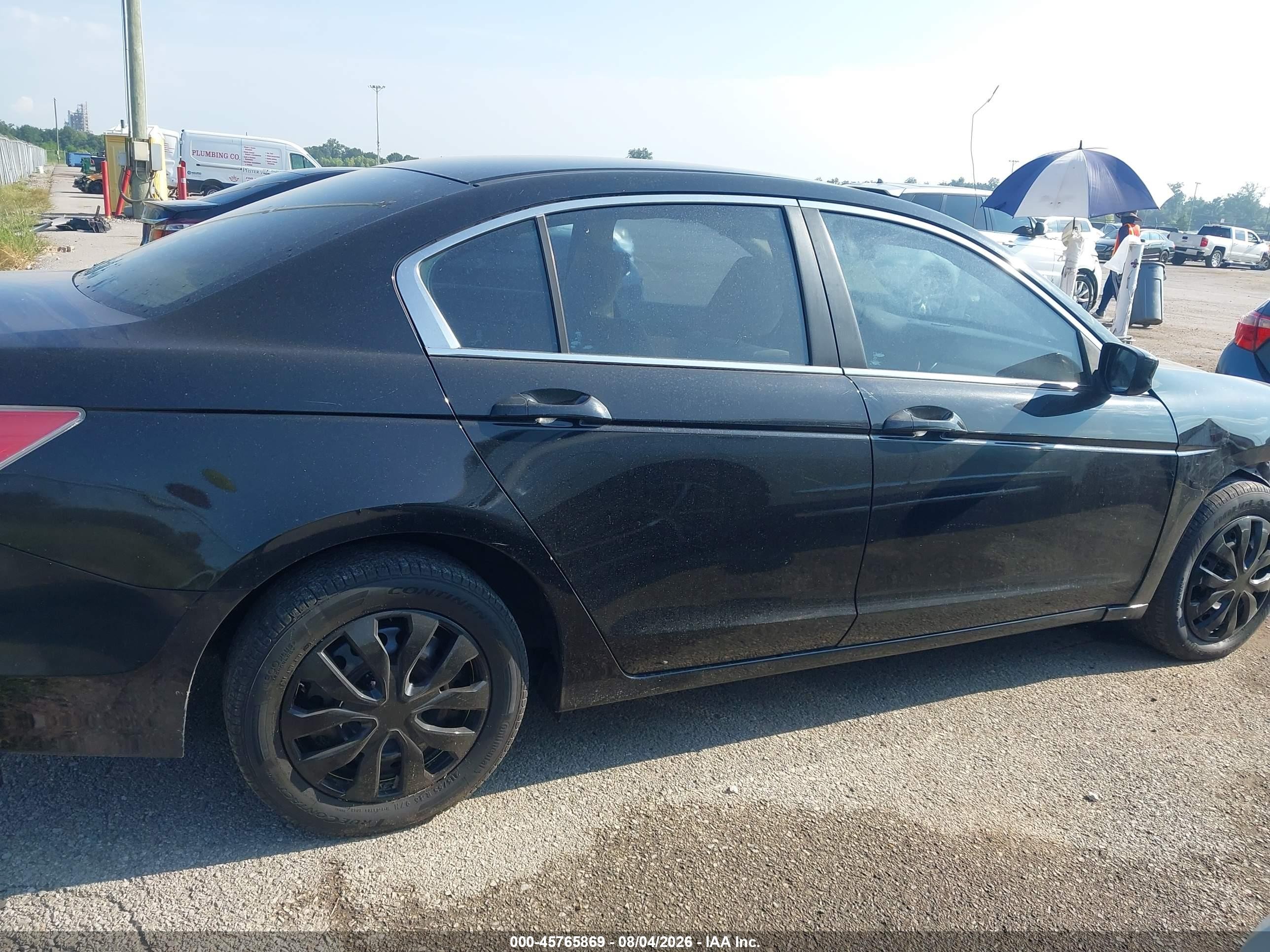 2010 Honda Accord 2.4 Lx Black vin: 1HGCP2F33AA142314