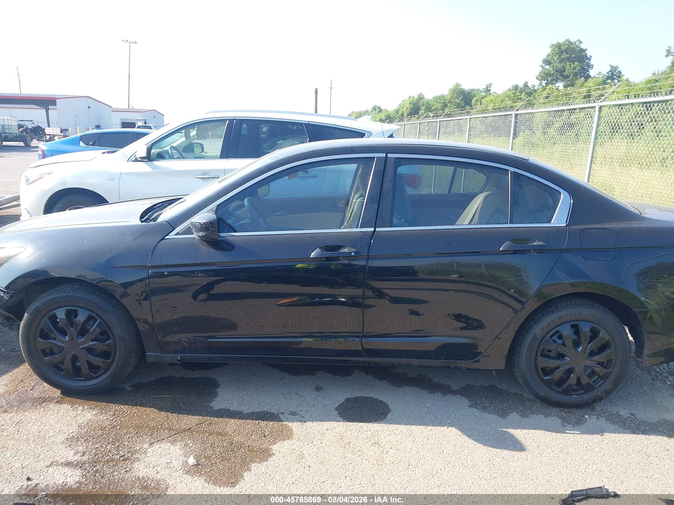 2010 Honda Accord 2.4 Lx Black vin: 1HGCP2F33AA142314