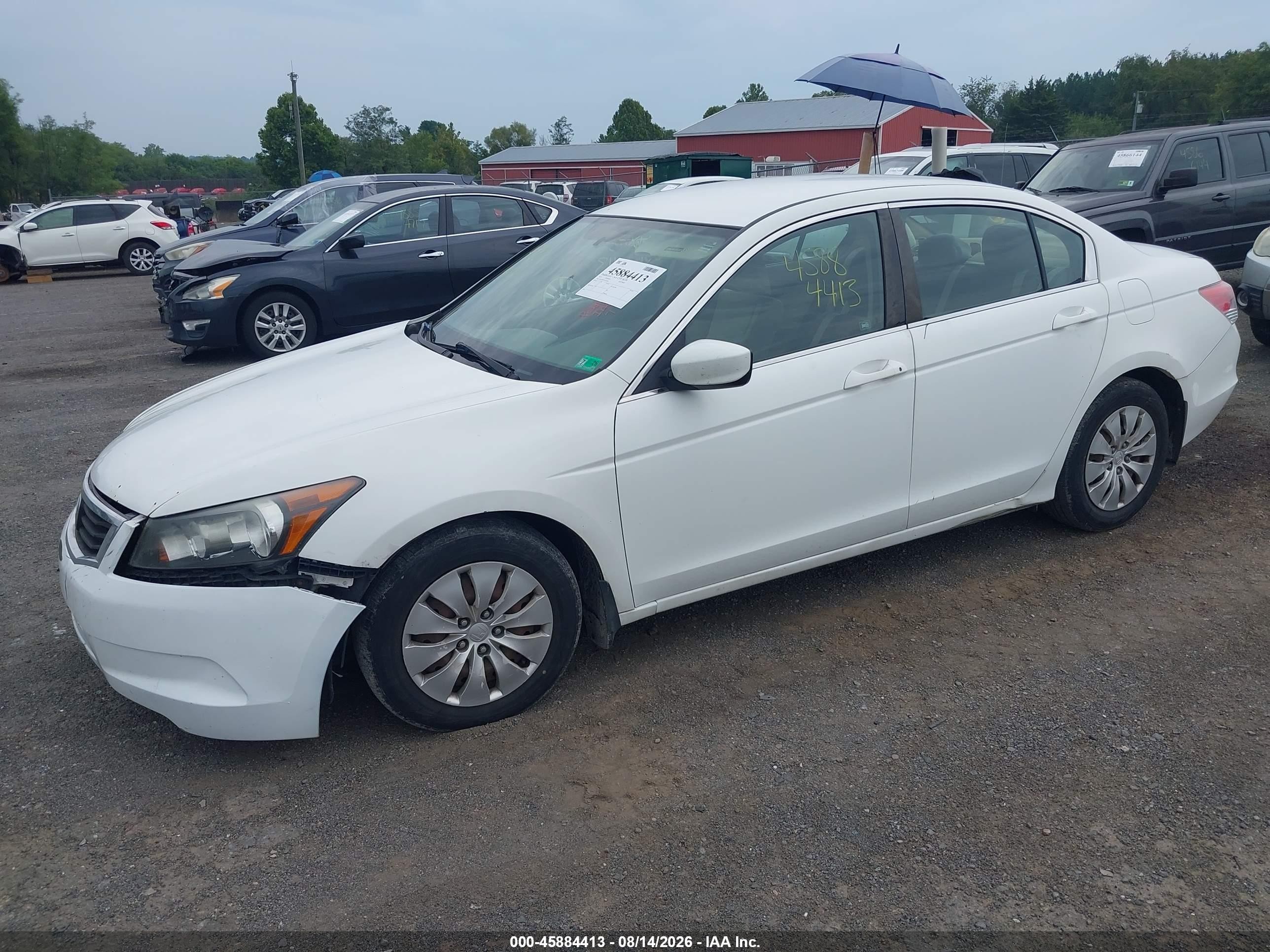 2010 Honda Accord 2.4 Lx Белый vin: 1HGCP2F33AA186281