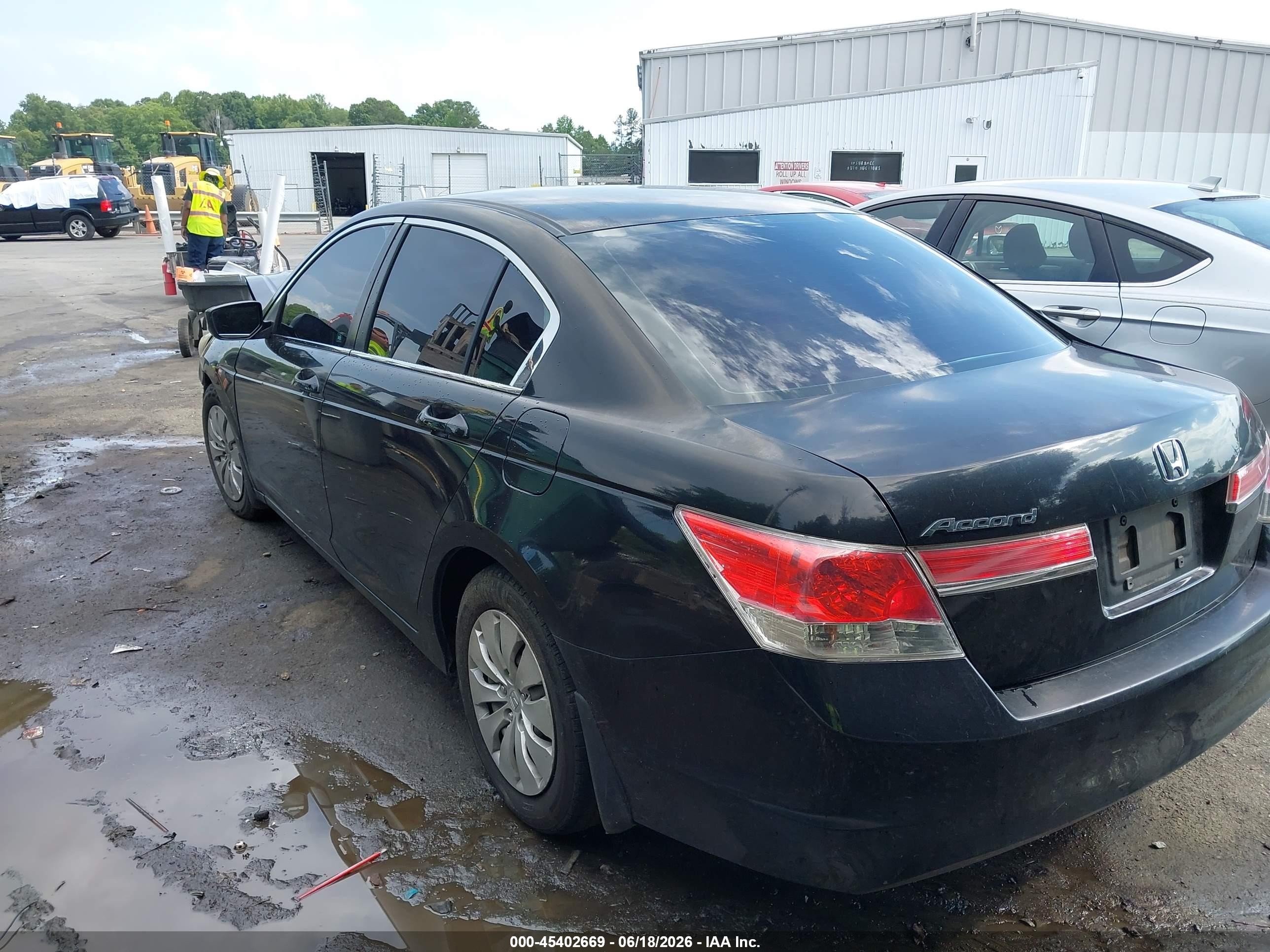 2011 Honda Accord 2.4 Lx Black vin: 1HGCP2F33BA019145