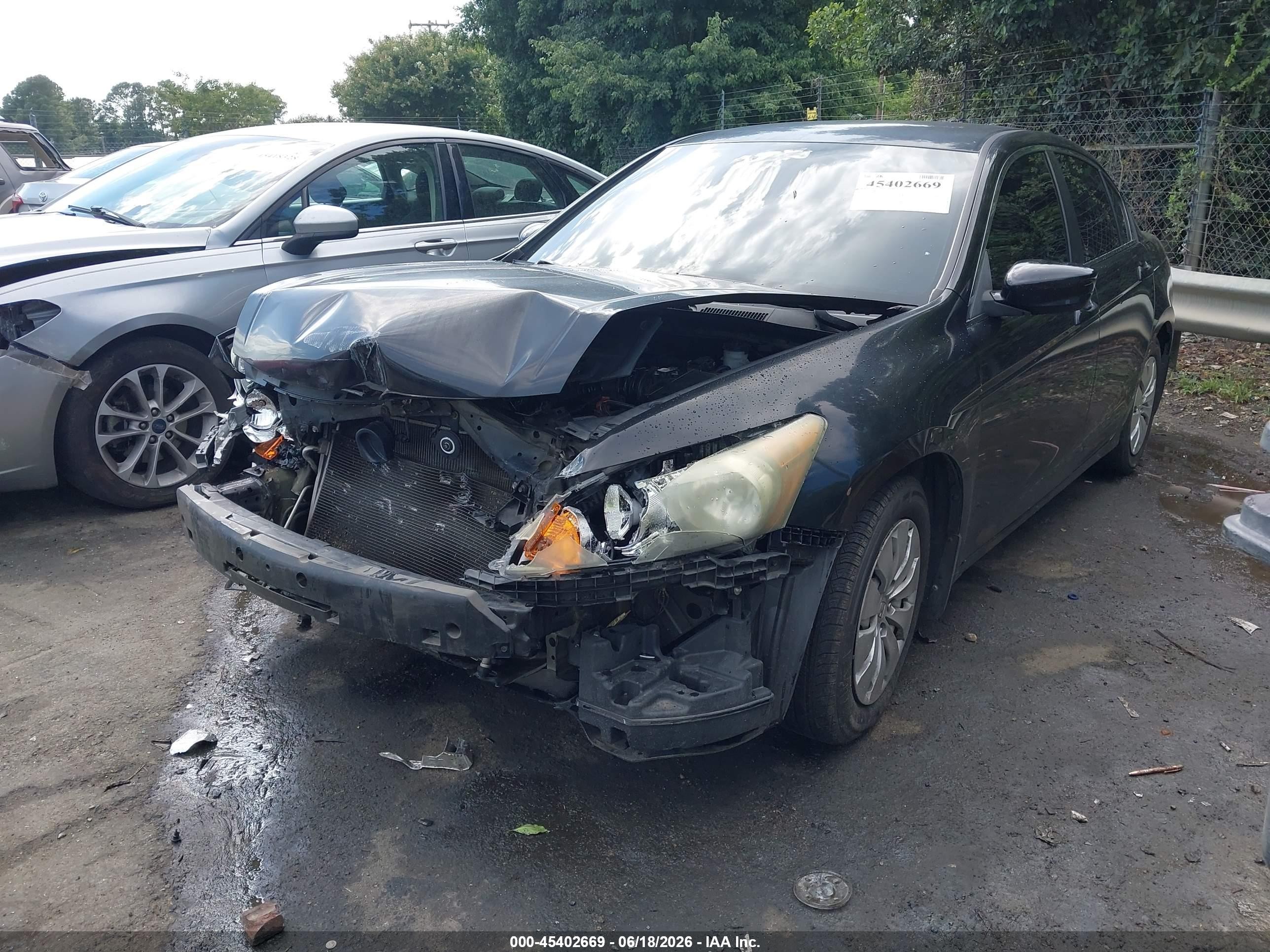 2011 Honda Accord 2.4 Lx Black vin: 1HGCP2F33BA019145
