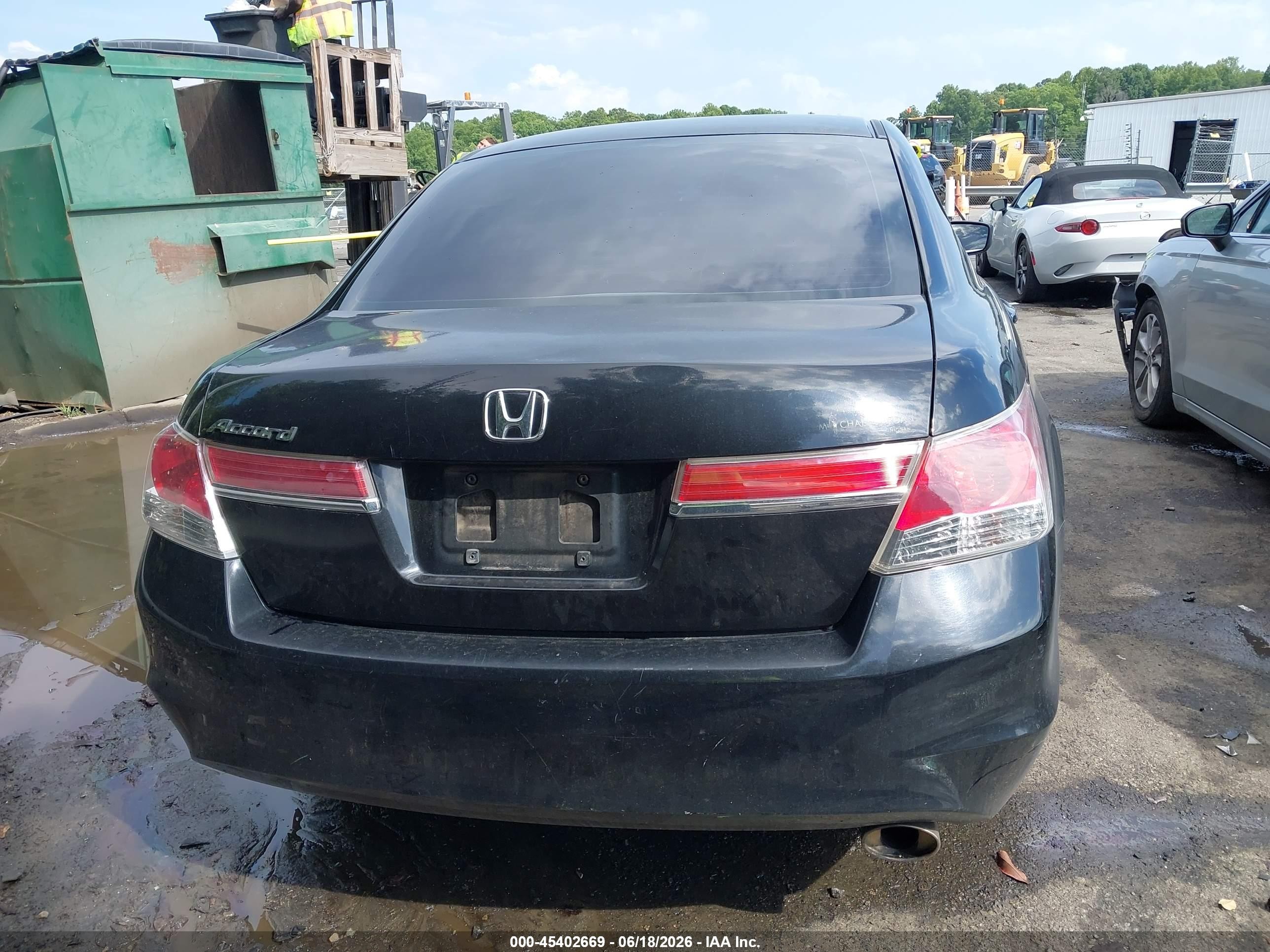 2011 Honda Accord 2.4 Lx Black vin: 1HGCP2F33BA019145