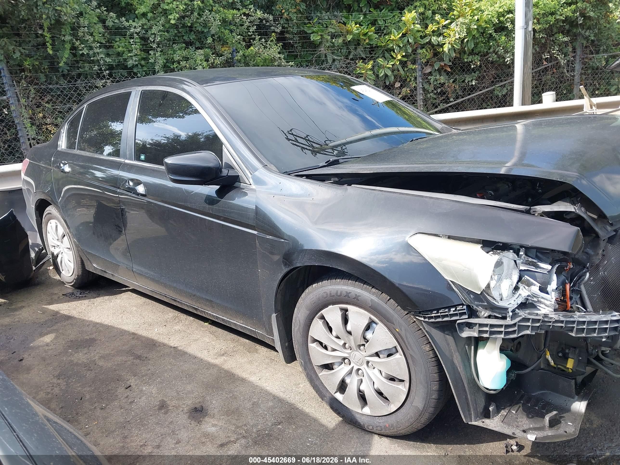 2011 Honda Accord 2.4 Lx Black vin: 1HGCP2F33BA019145