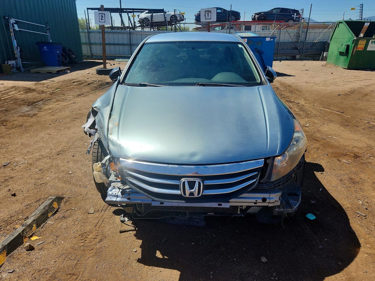2011 Honda Accord Lx Blue vin: 1HGCP2F33BA024085