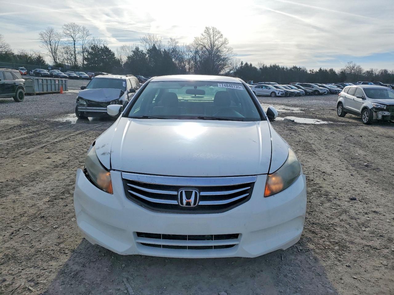 2011 Honda Accord Lx White vin: 1HGCP2F33BA093200