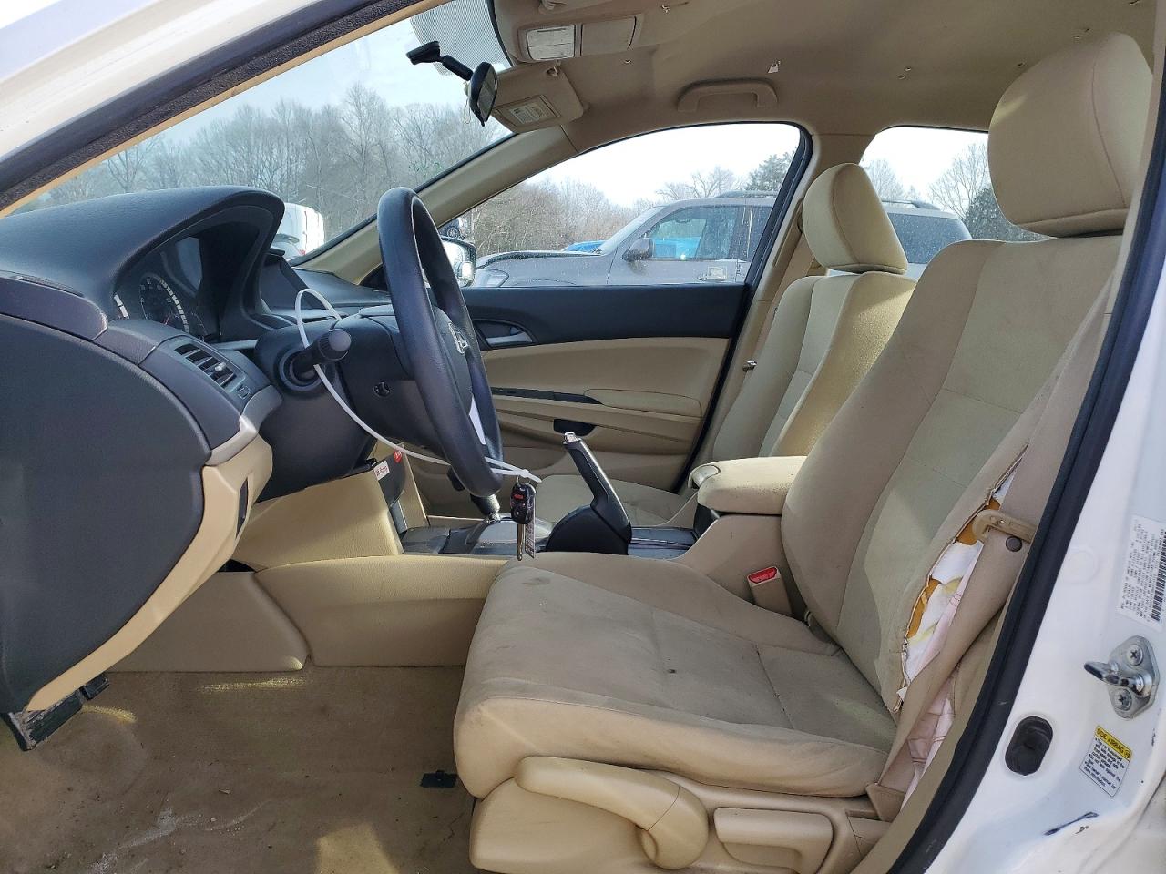 2011 Honda Accord Lx White vin: 1HGCP2F33BA093200