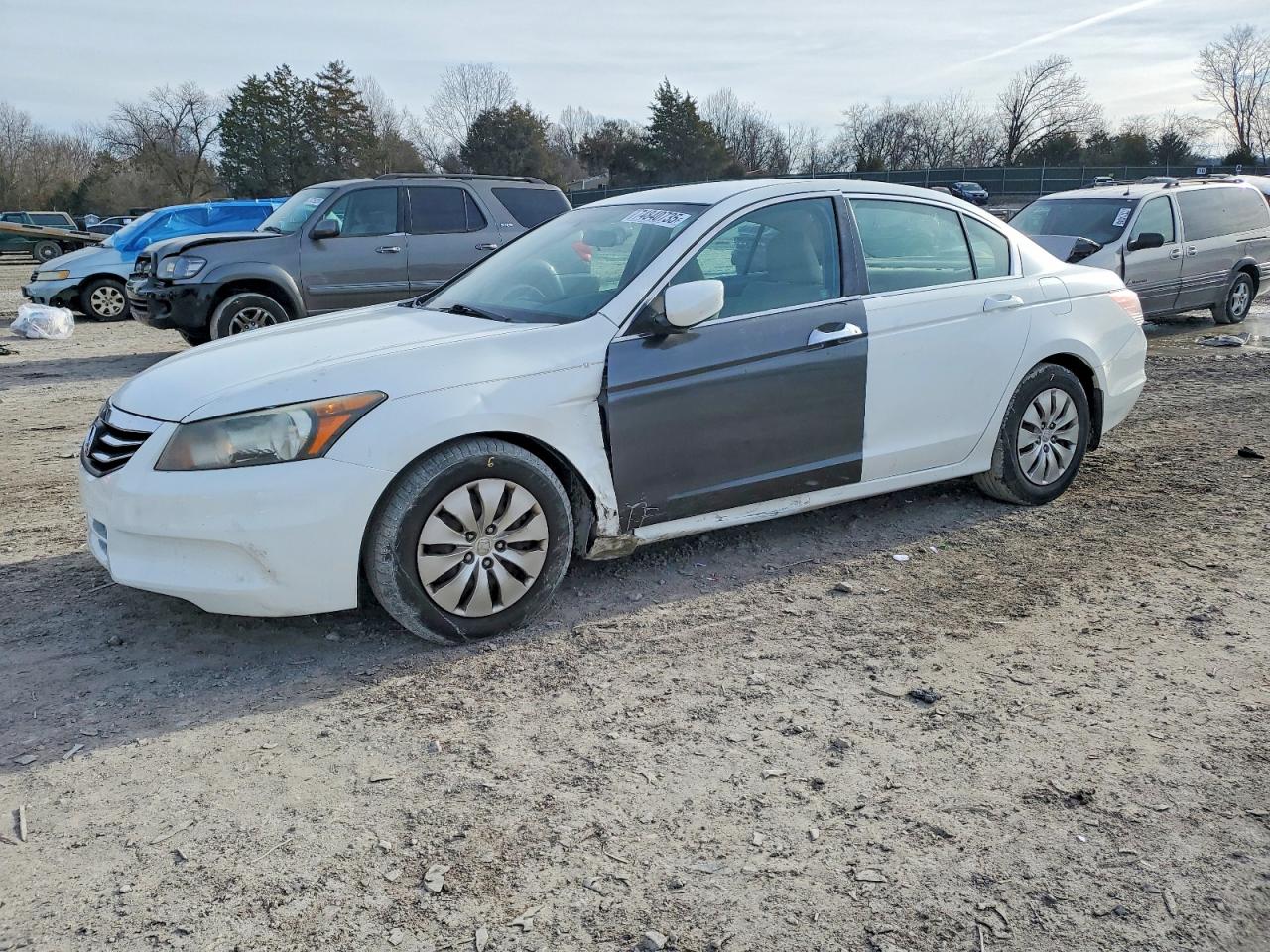 2011 Honda Accord Lx White vin: 1HGCP2F33BA093200