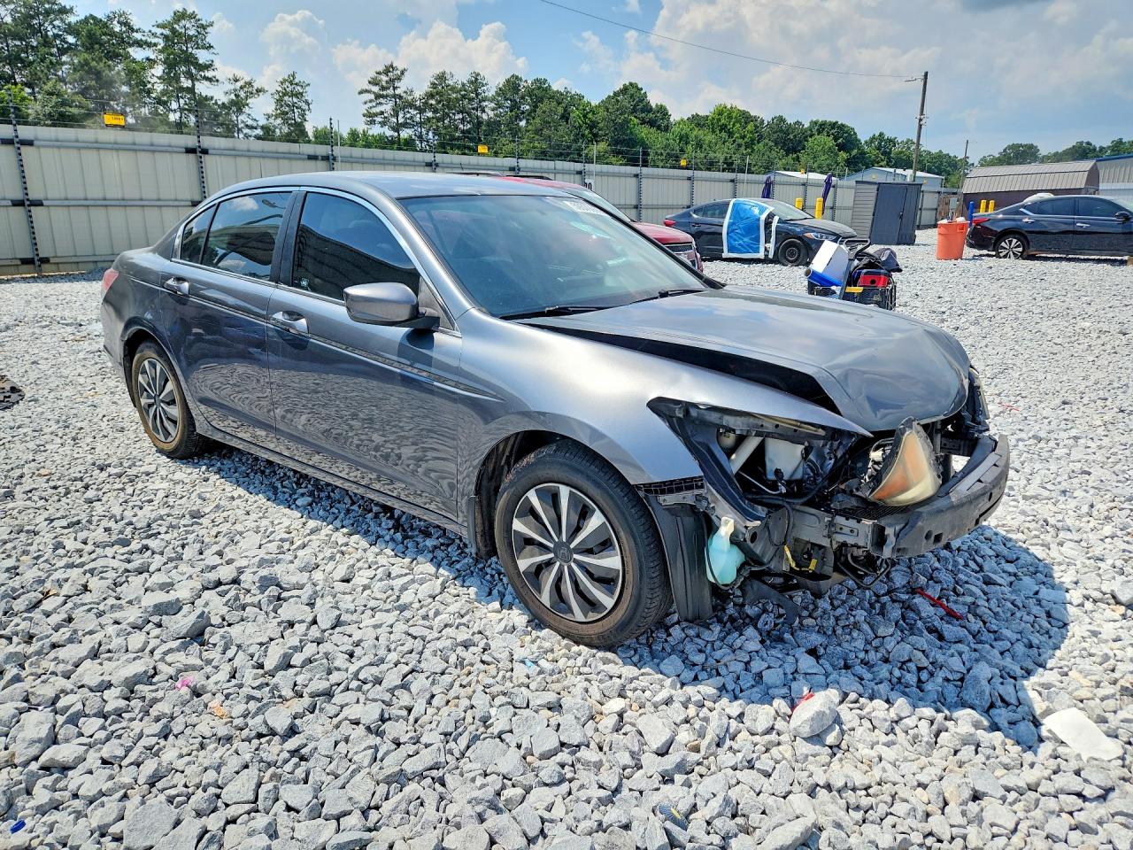 2011 Honda Accord Lx Gray vin: 1HGCP2F33BA095982