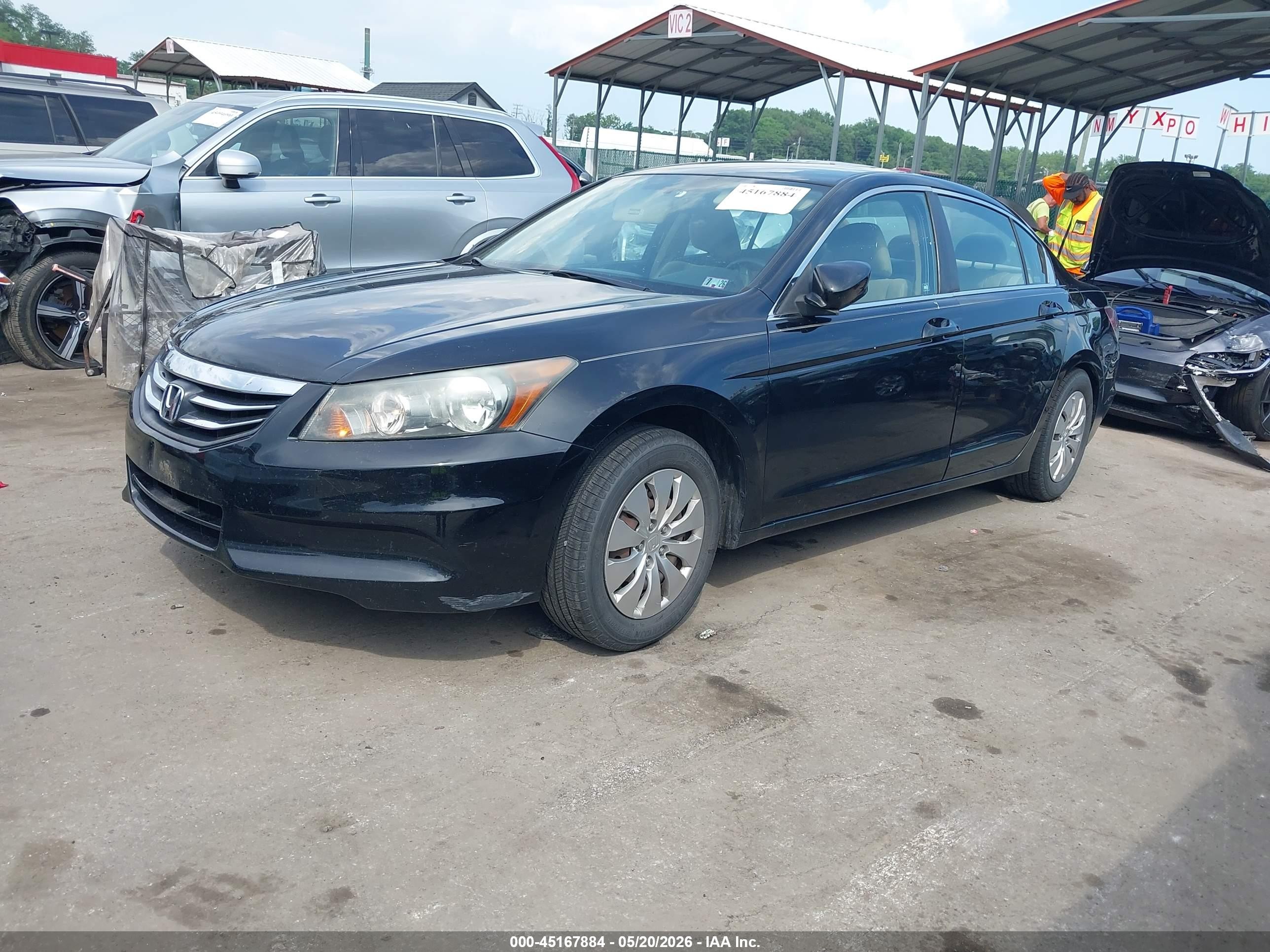 2011 Honda Accord 2.4 Lx Black vin: 1HGCP2F33BA102705