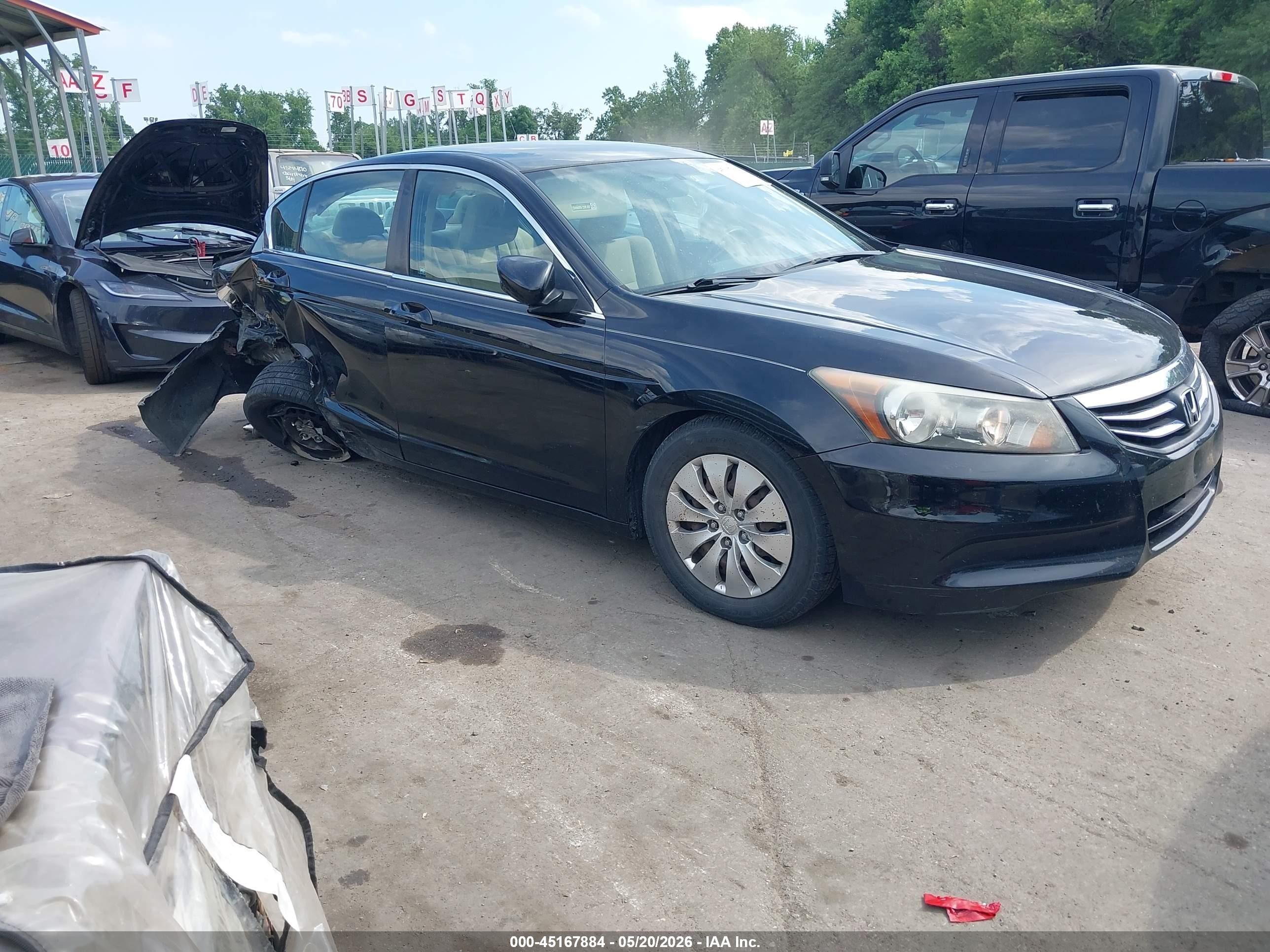 2011 Honda Accord 2.4 Lx Black vin: 1HGCP2F33BA102705