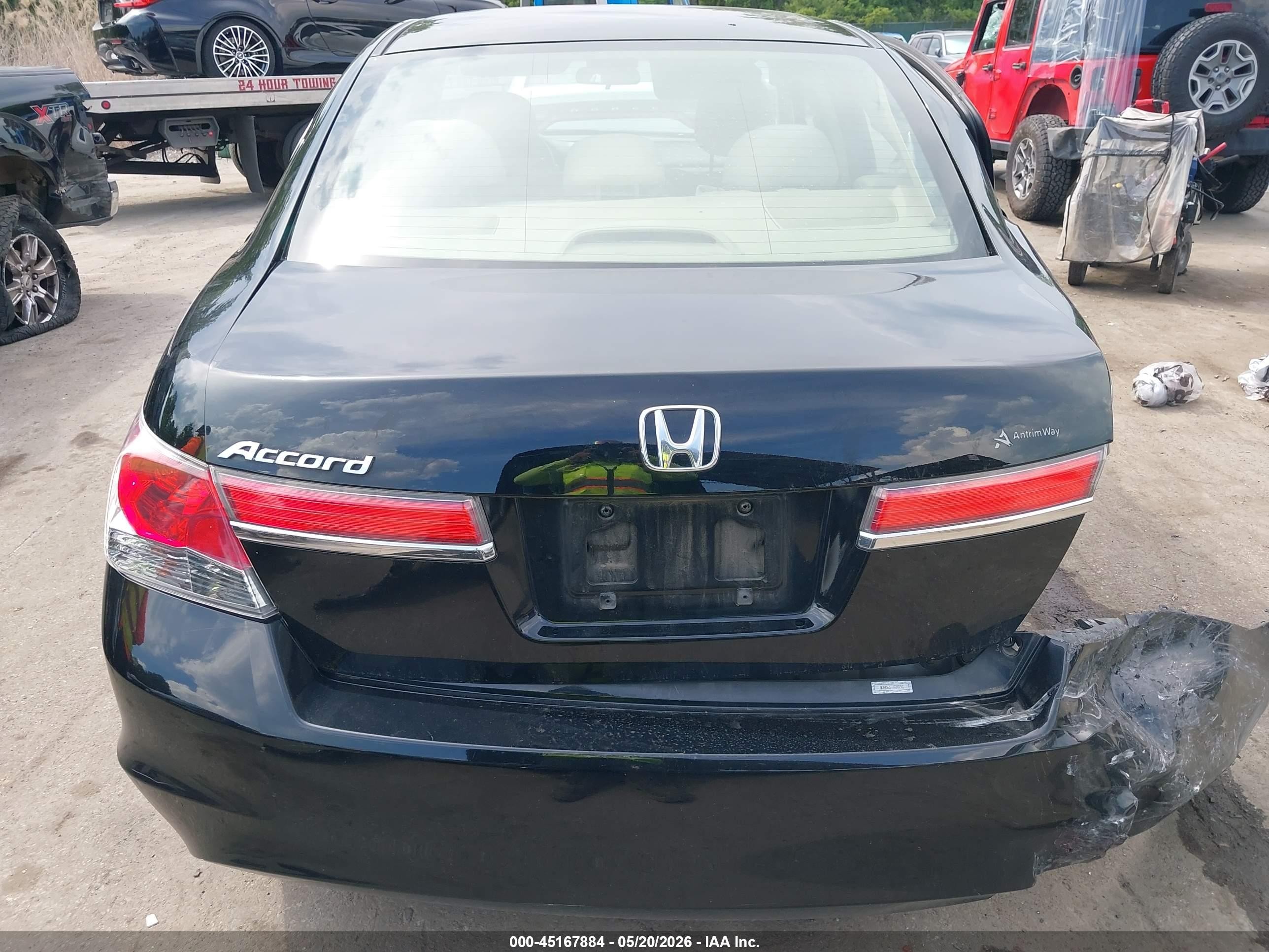 2011 Honda Accord 2.4 Lx Black vin: 1HGCP2F33BA102705