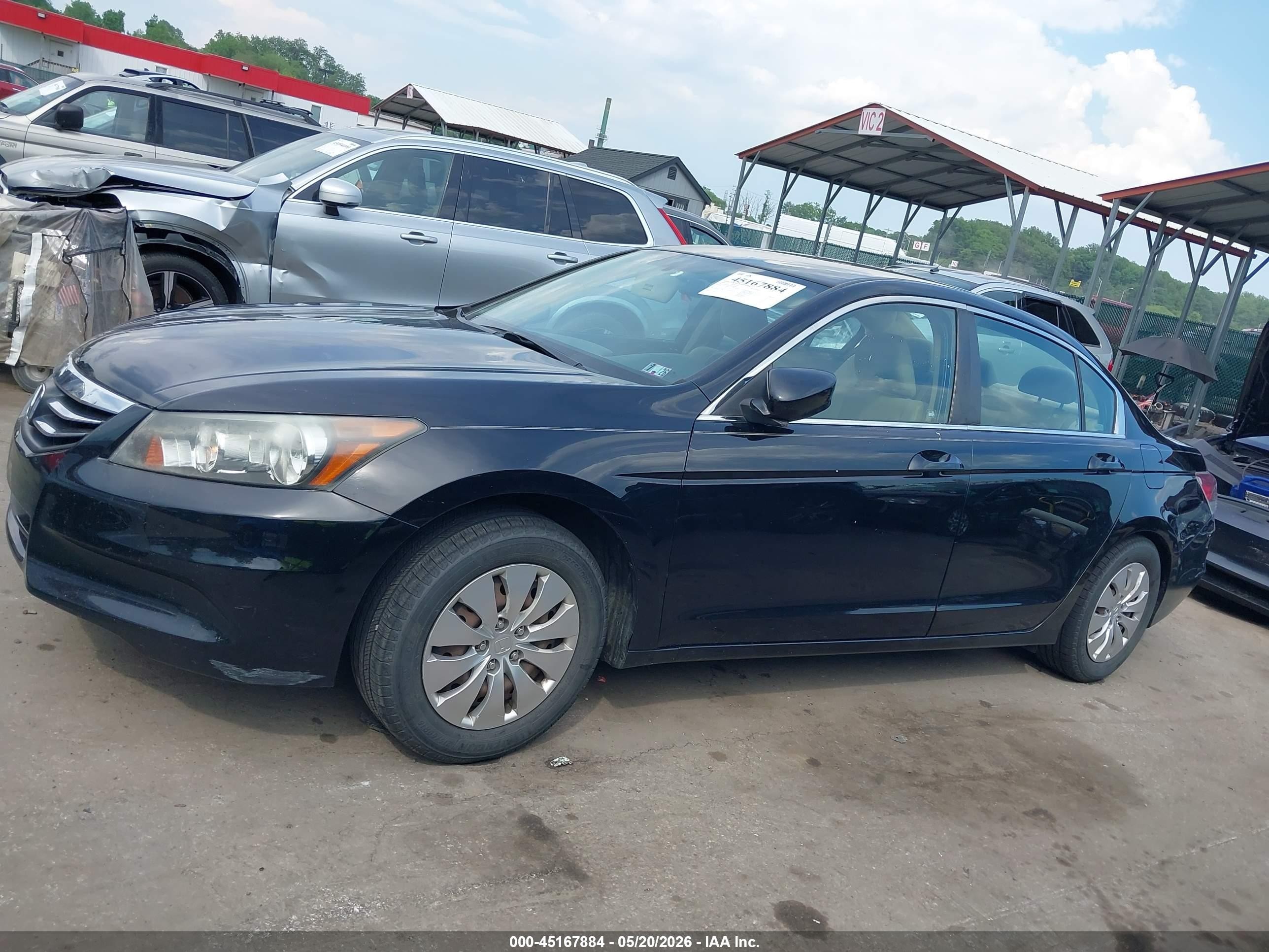 2011 Honda Accord 2.4 Lx Black vin: 1HGCP2F33BA102705