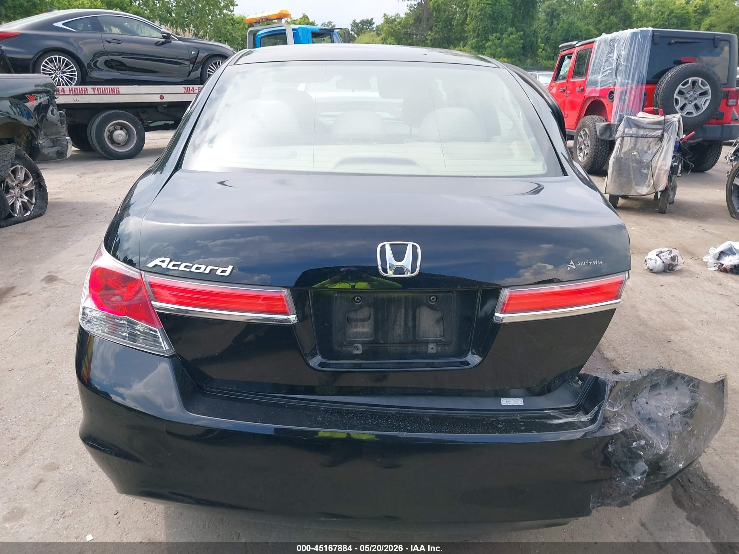 2011 Honda Accord 2.4 Lx Black vin: 1HGCP2F33BA102705