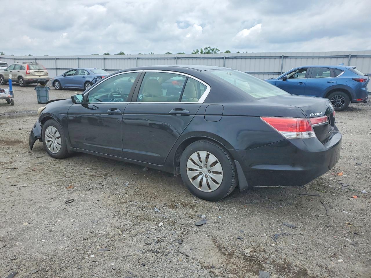 2011 Honda Accord Lx Black vin: 1HGCP2F33BA122498