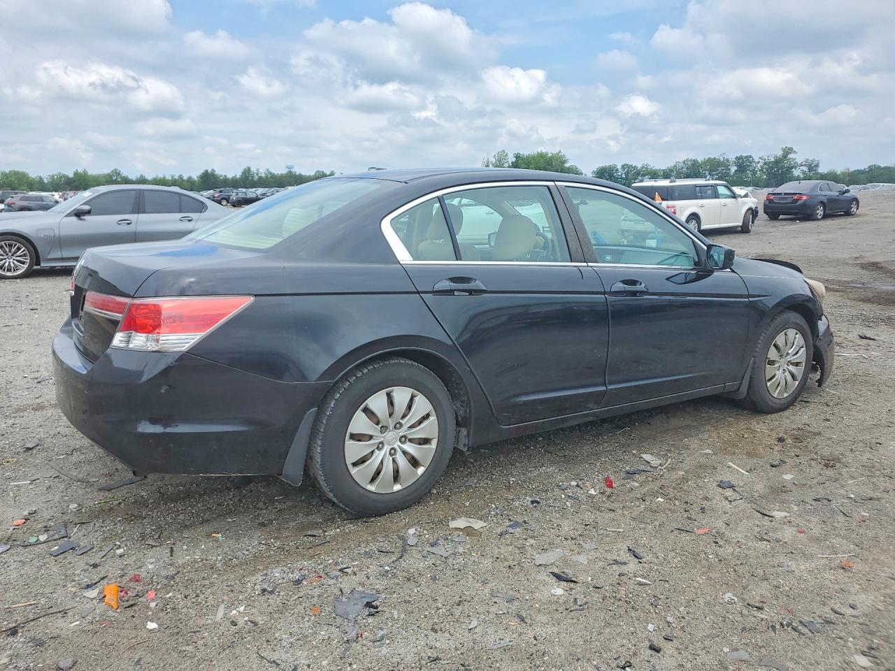 2011 Honda Accord Lx Black vin: 1HGCP2F33BA122498
