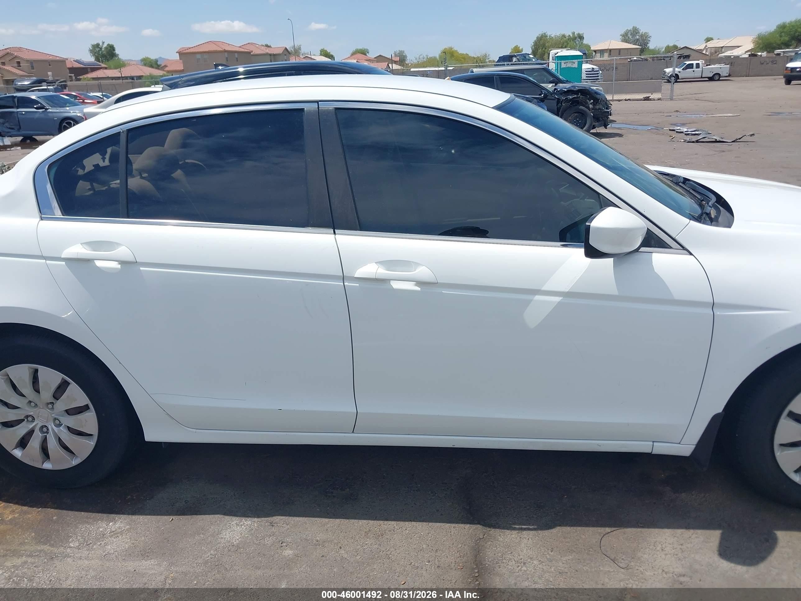 2011 Honda Accord 2.4 Lx White vin: 1HGCP2F33BA122873
