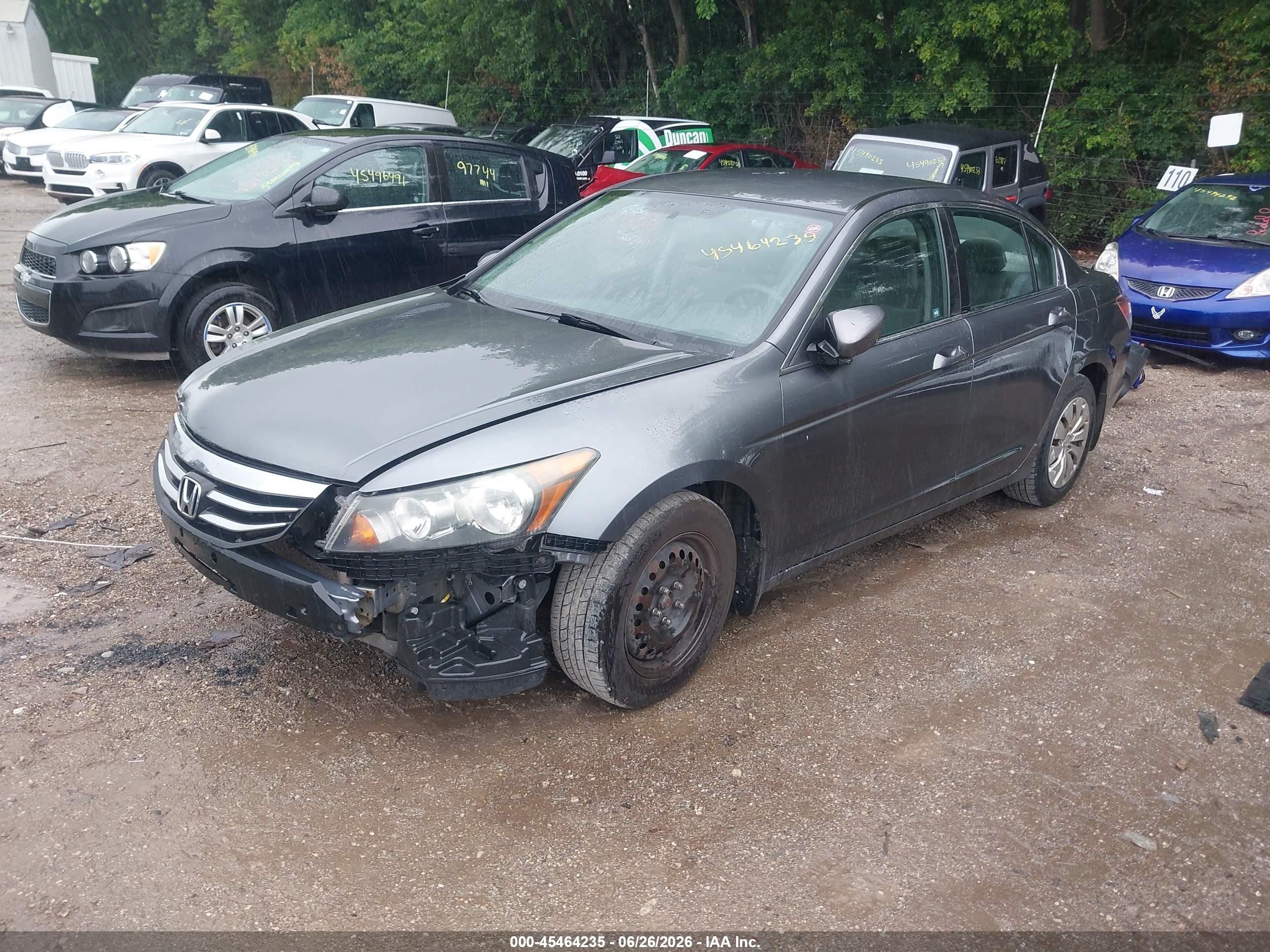 2011 Honda Accord 2.4 Lx Gray vin: 1HGCP2F33BA135770