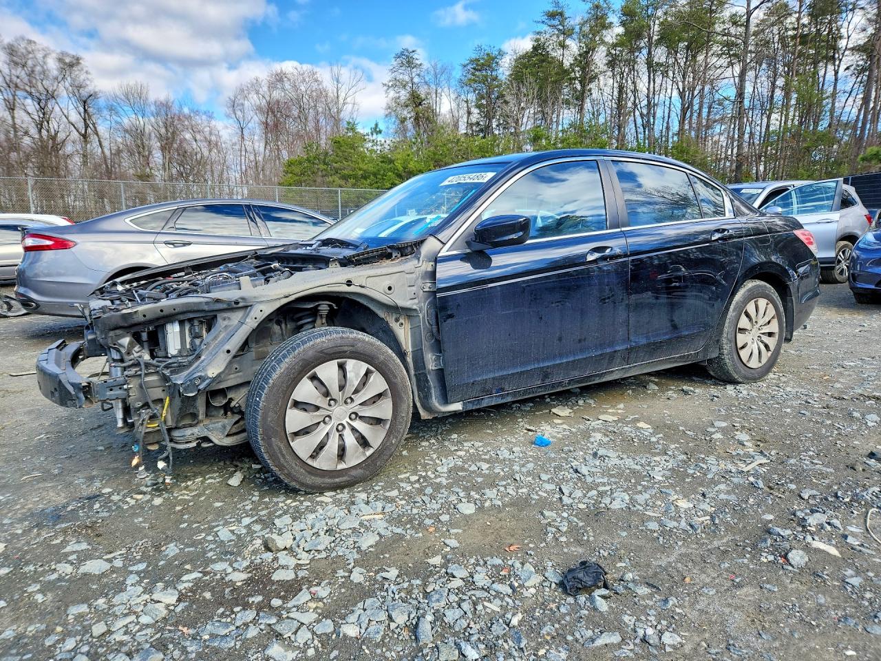 2012 Honda Accord Lx Black vin: 1HGCP2F33CA019146