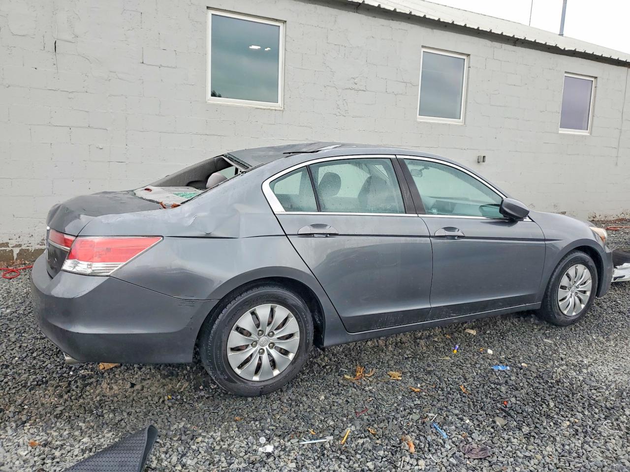 2012 Honda Accord Lx Gray vin: 1HGCP2F33CA031653