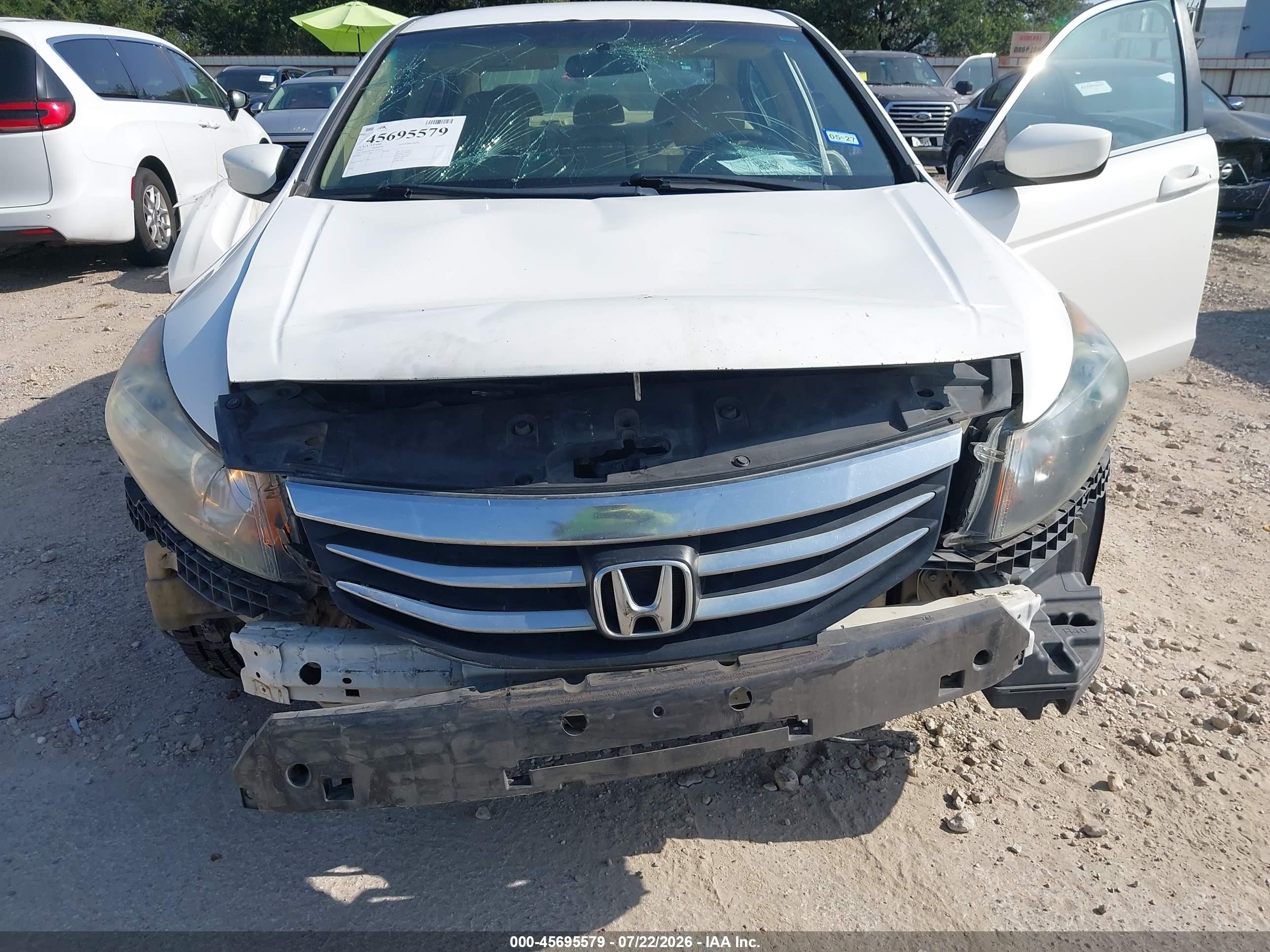 2012 Honda Accord Sdn Lx White vin: 1HGCP2F33CA053507
