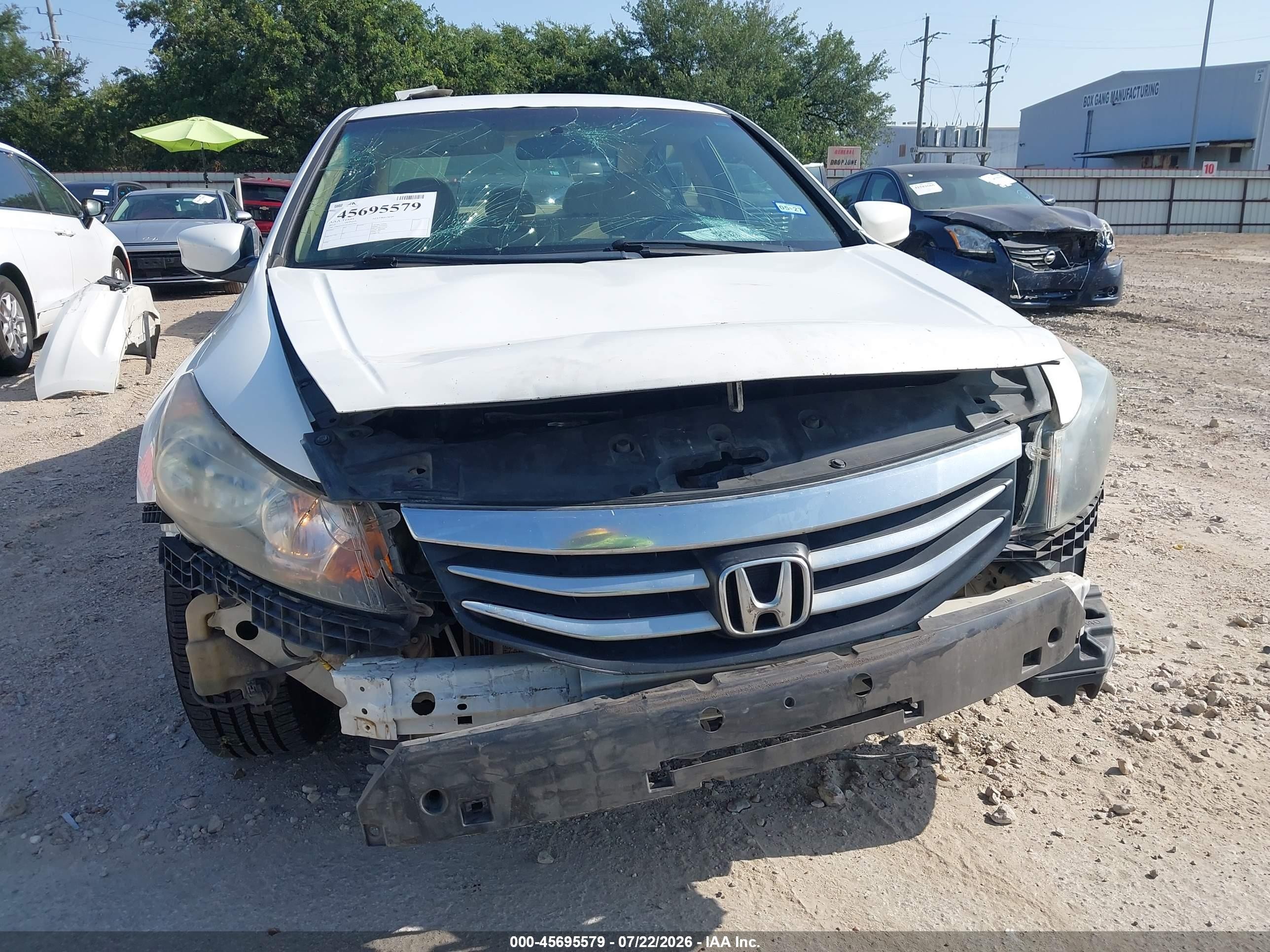 2012 Honda Accord Sdn Lx White vin: 1HGCP2F33CA053507