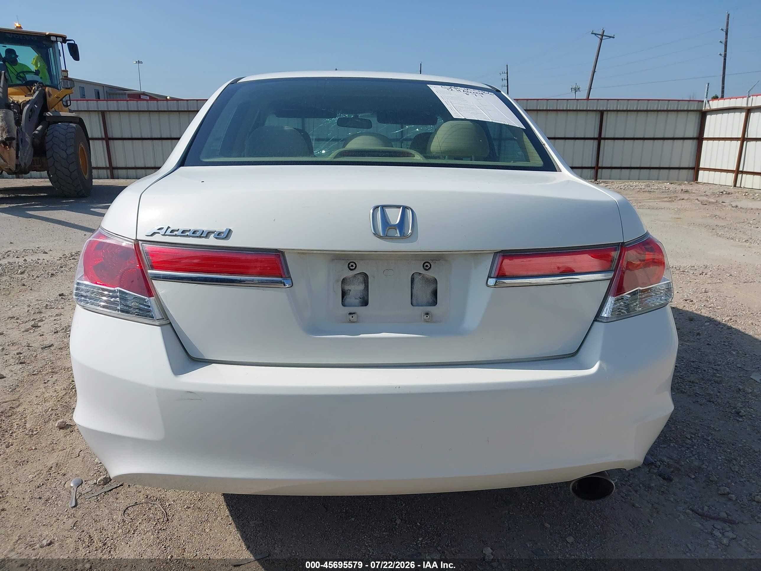 2012 Honda Accord Sdn Lx White vin: 1HGCP2F33CA053507