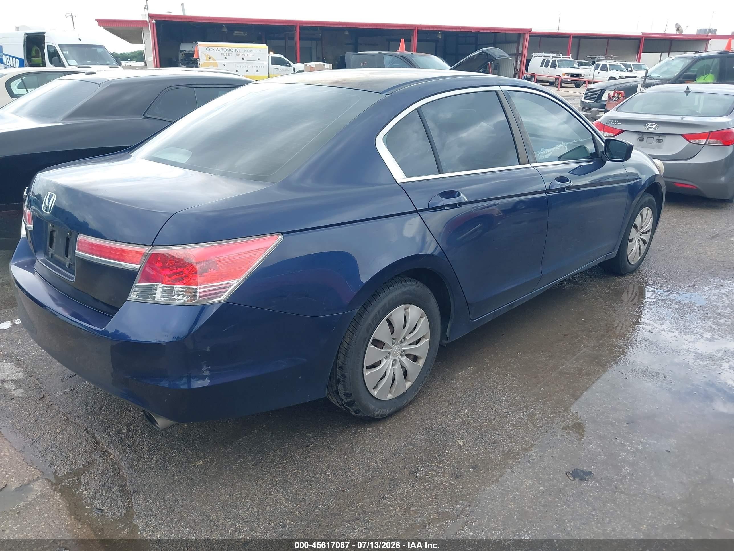 2012 Honda Accord Sdn Lx Синий vin: 1HGCP2F33CA078827