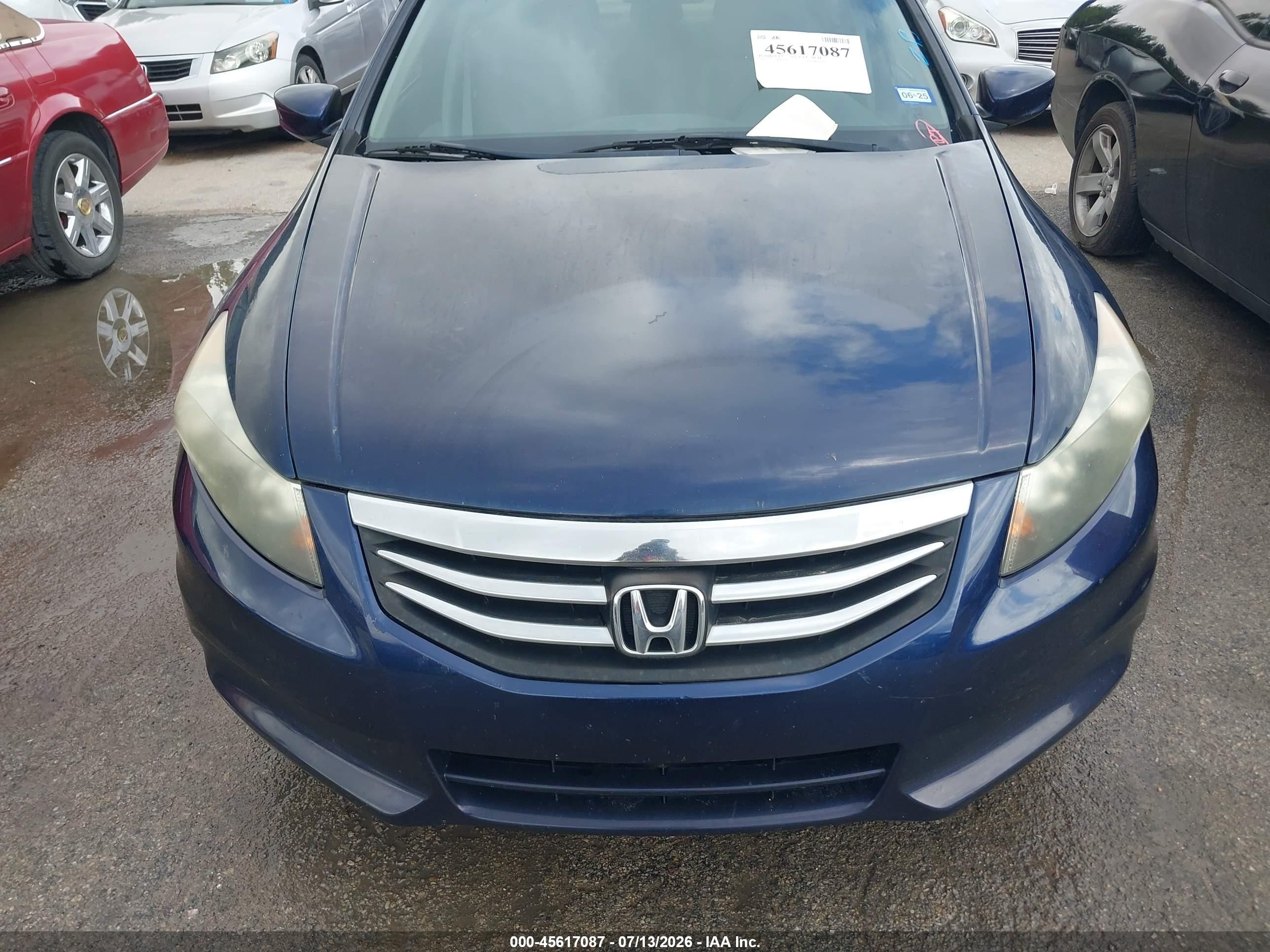 2012 Honda Accord Sdn Lx Синий vin: 1HGCP2F33CA078827