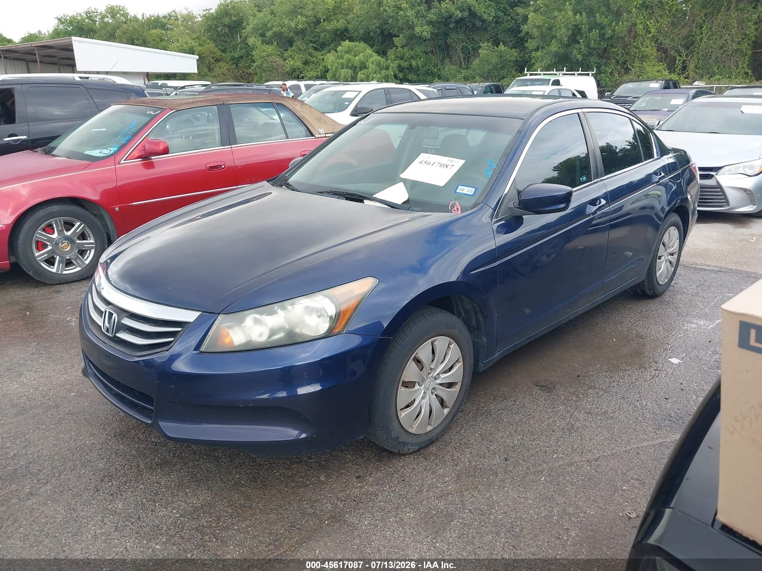 2012 Honda Accord Sdn Lx Синий vin: 1HGCP2F33CA078827