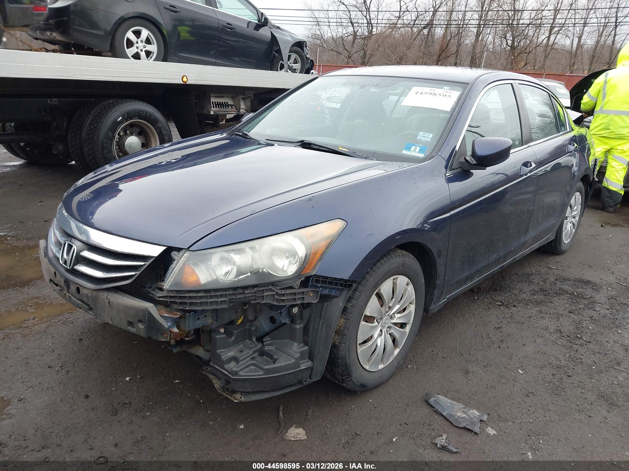2012 Honda Accord 2.4 Lx Dark Blue vin: 1HGCP2F33CA088015