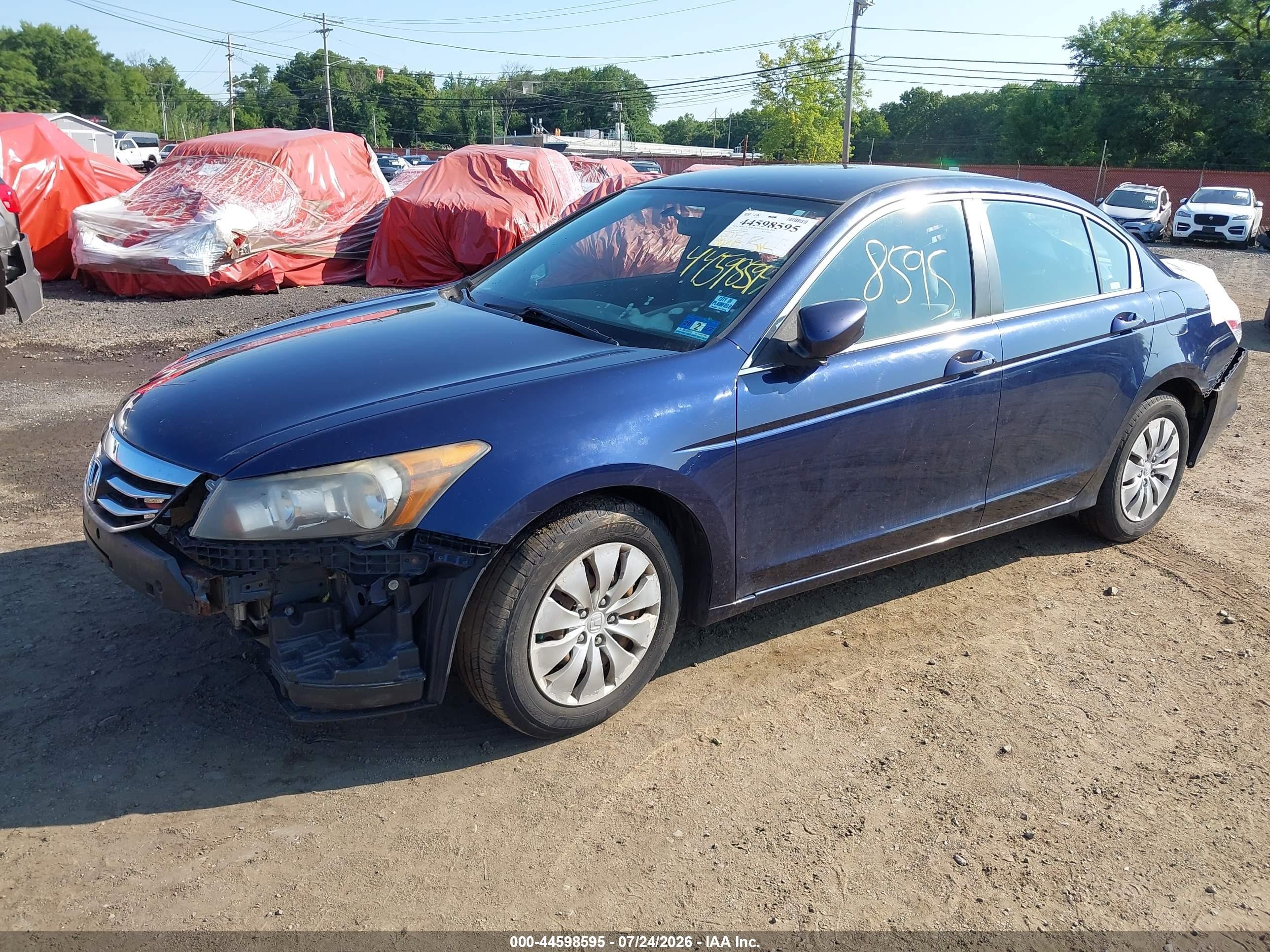 2012 Honda Accord 2.4 Lx Dark Blue vin: 1HGCP2F33CA088015
