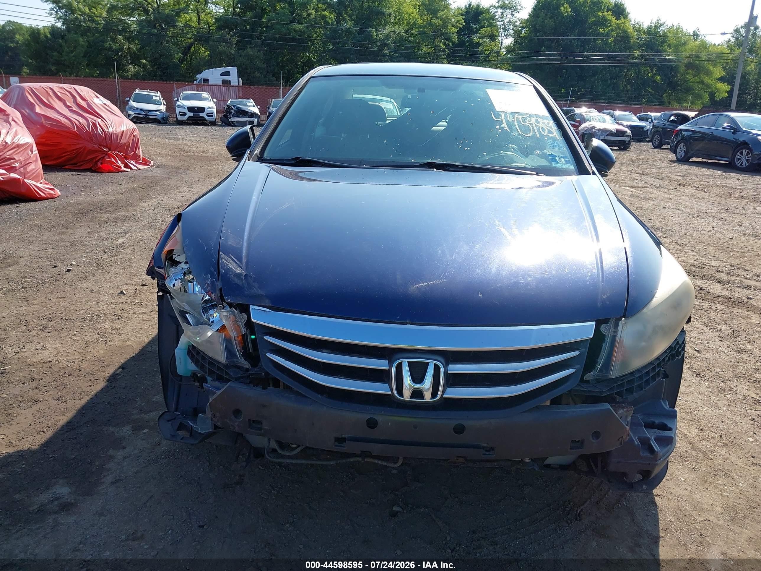 2012 Honda Accord 2.4 Lx Dark Blue vin: 1HGCP2F33CA088015
