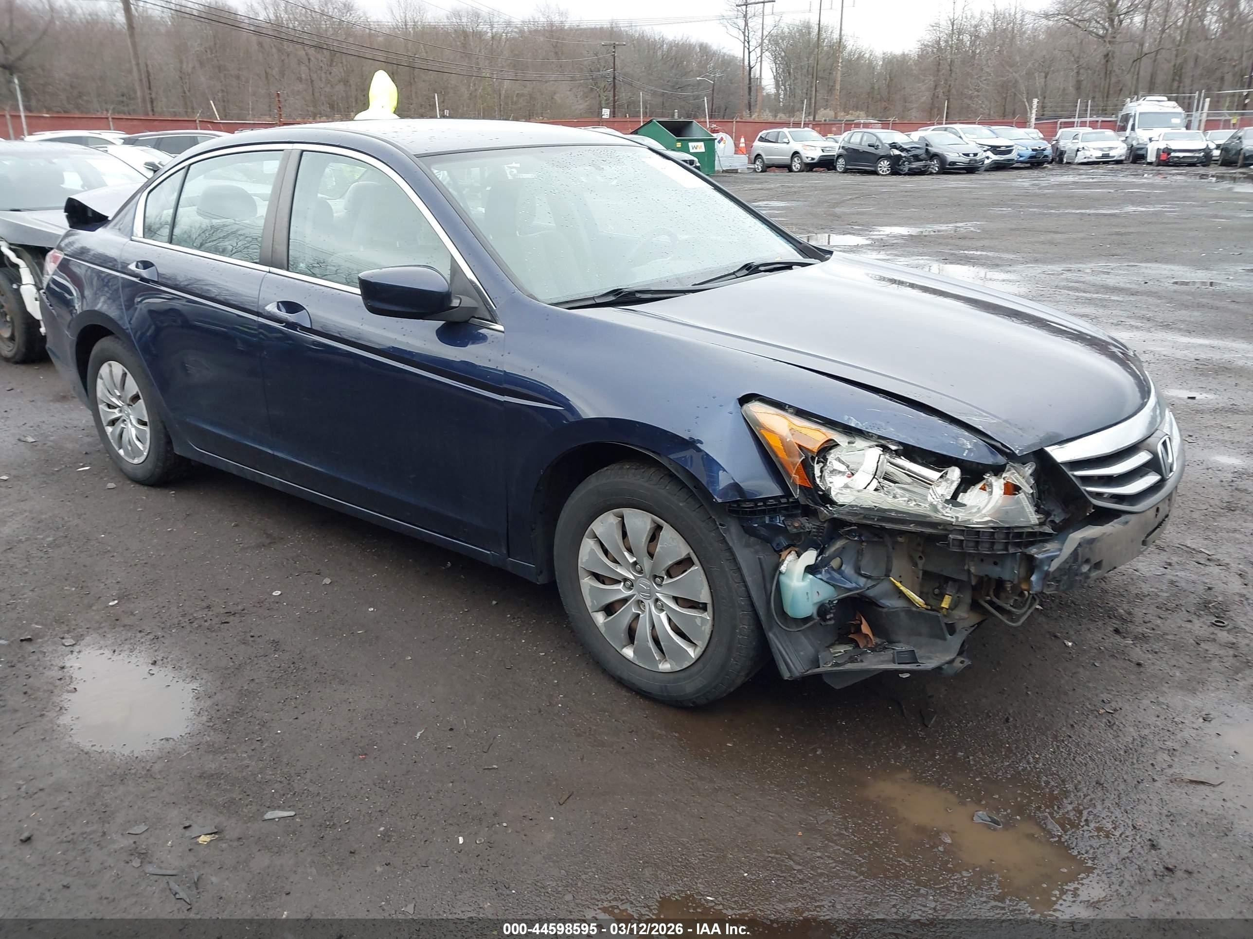 2012 Honda Accord 2.4 Lx Dark Blue vin: 1HGCP2F33CA088015