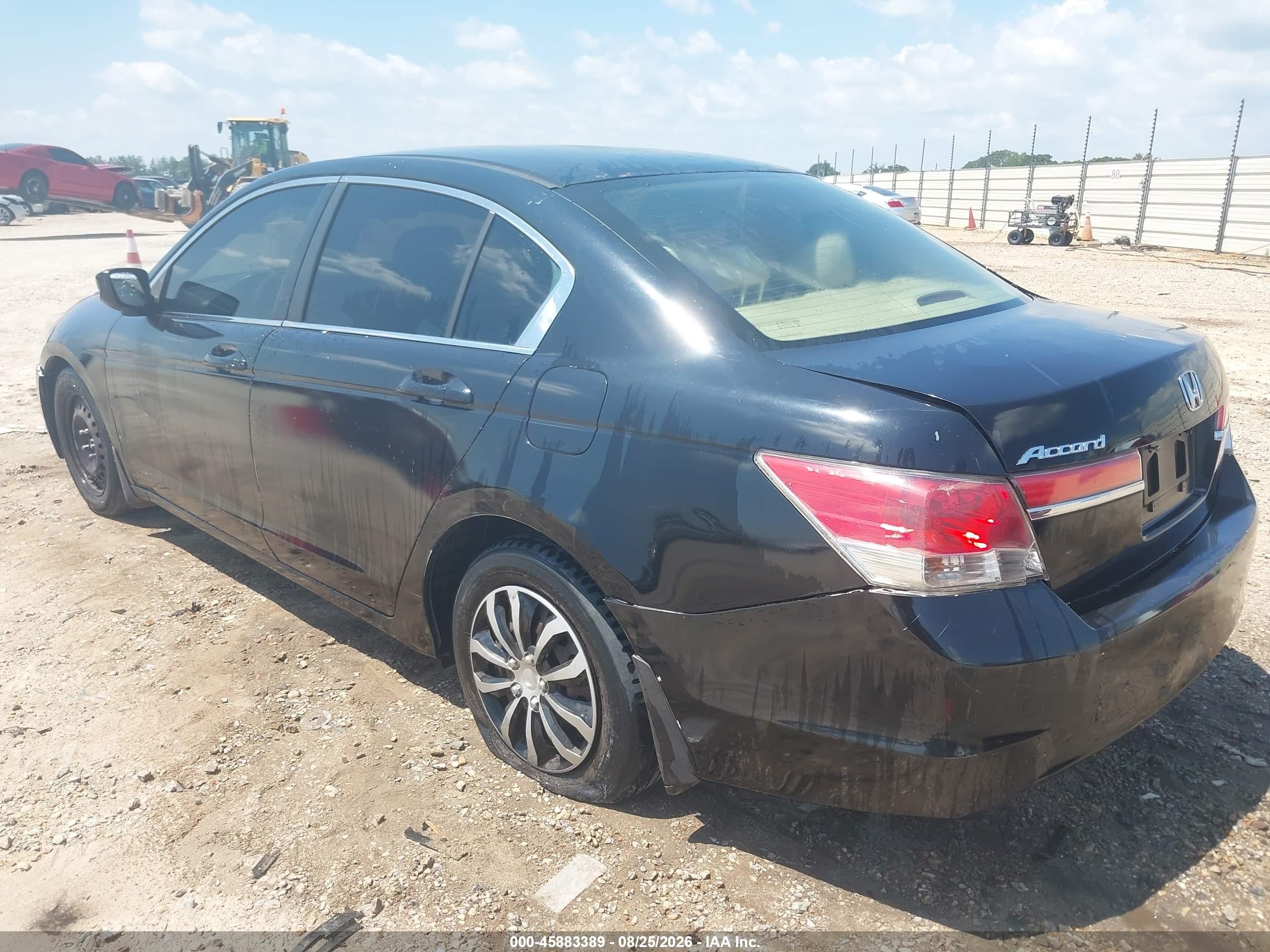 2012 Honda Accord Sdn Lx Black vin: 1HGCP2F33CA122051