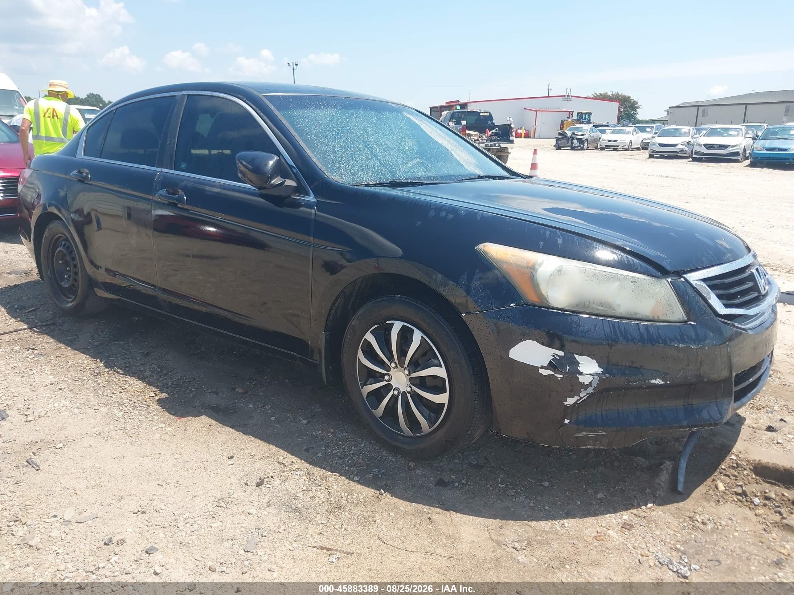 2012 Honda Accord Sdn Lx Black vin: 1HGCP2F33CA122051