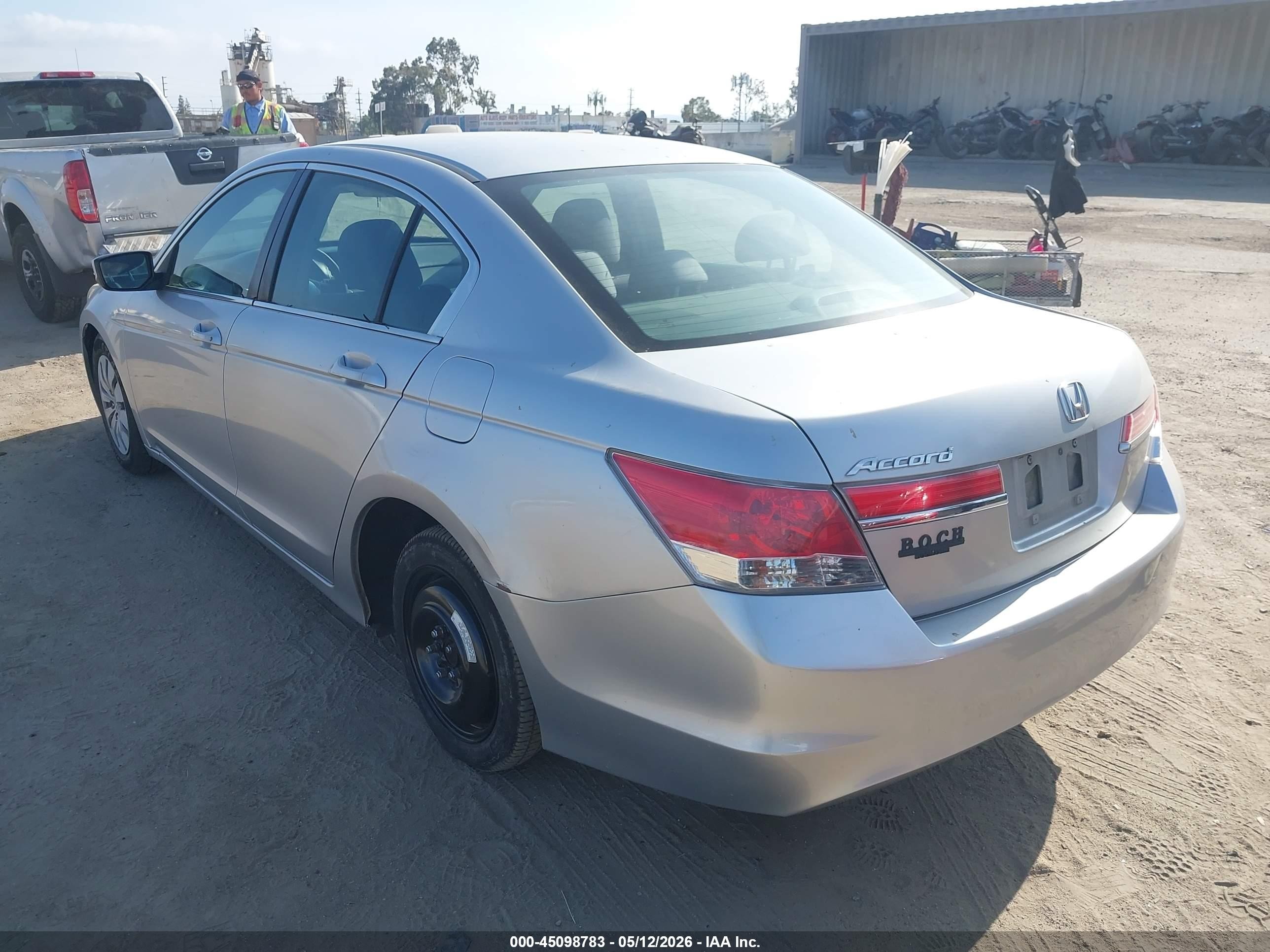 2012 Honda Accord 2.4 Lx Gray vin: 1HGCP2F33CA133163