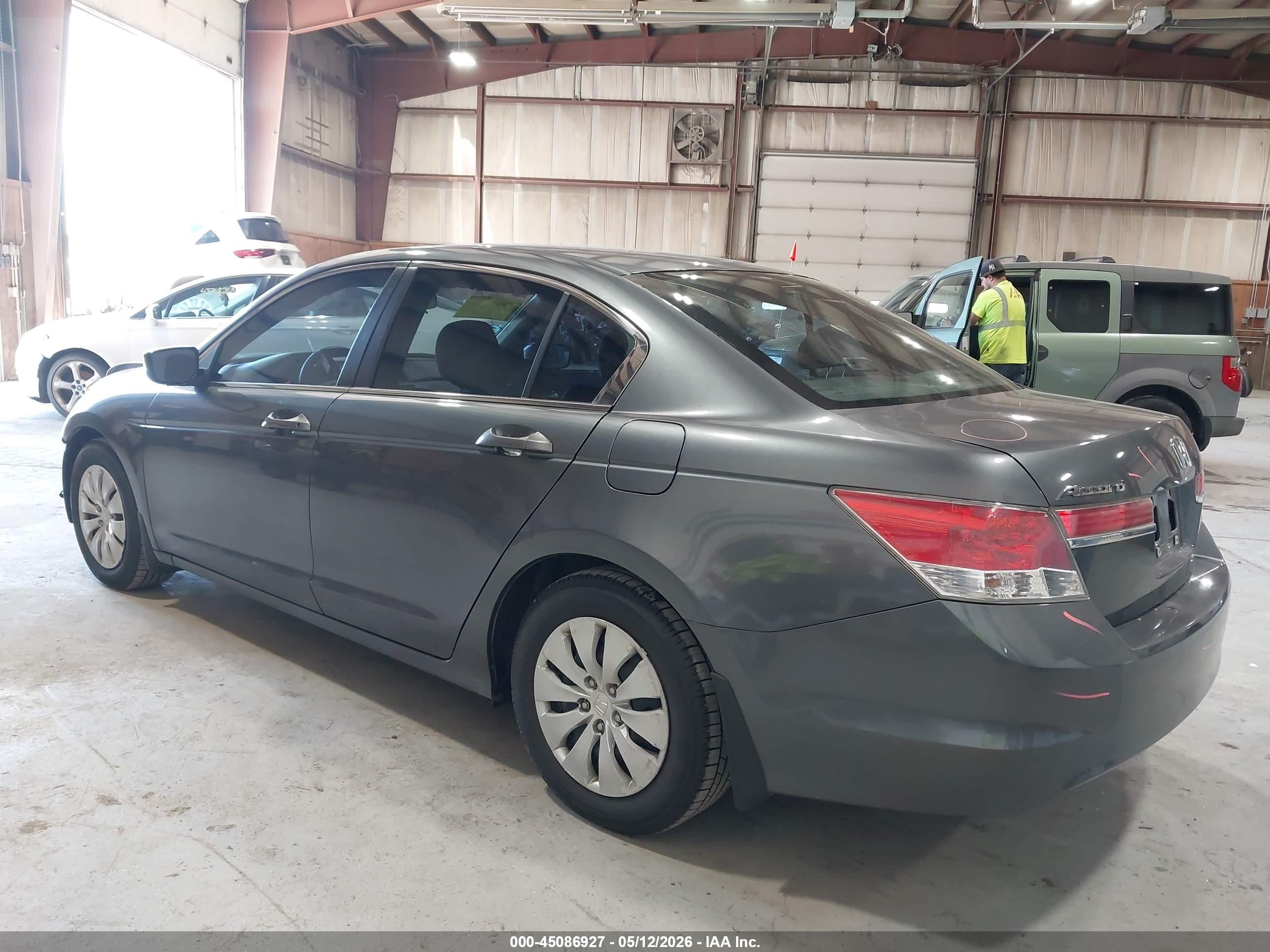 2012 Honda Accord 2.4 Lx Gray vin: 1HGCP2F33CA176756