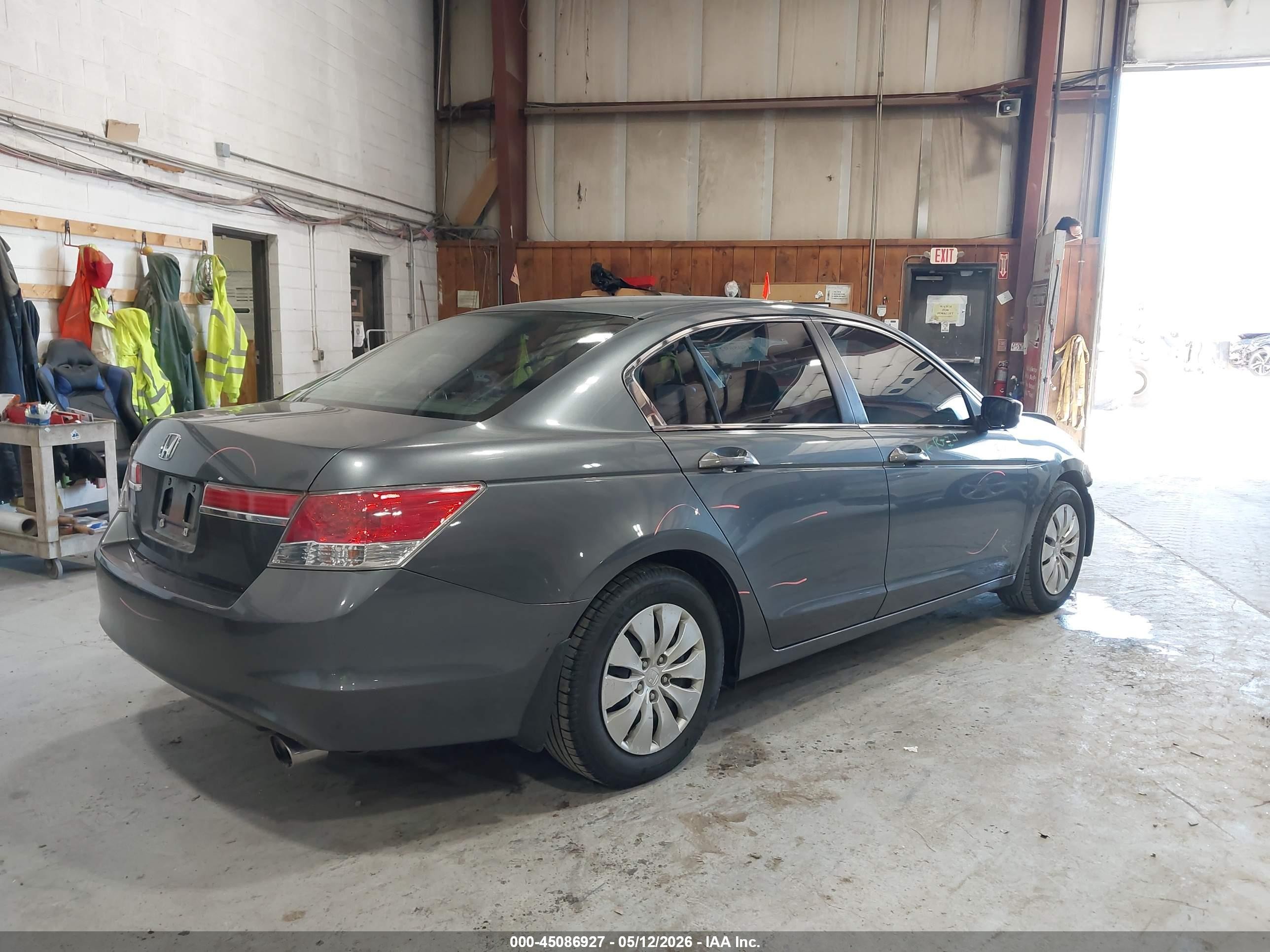 2012 Honda Accord 2.4 Lx Gray vin: 1HGCP2F33CA176756