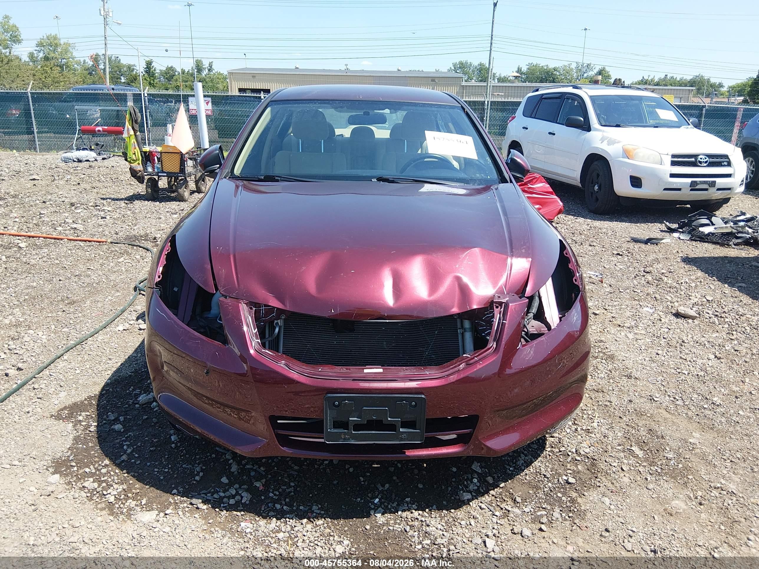 2012 Honda Accord Sdn Lx Maroon vin: 1HGCP2F33CA207147
