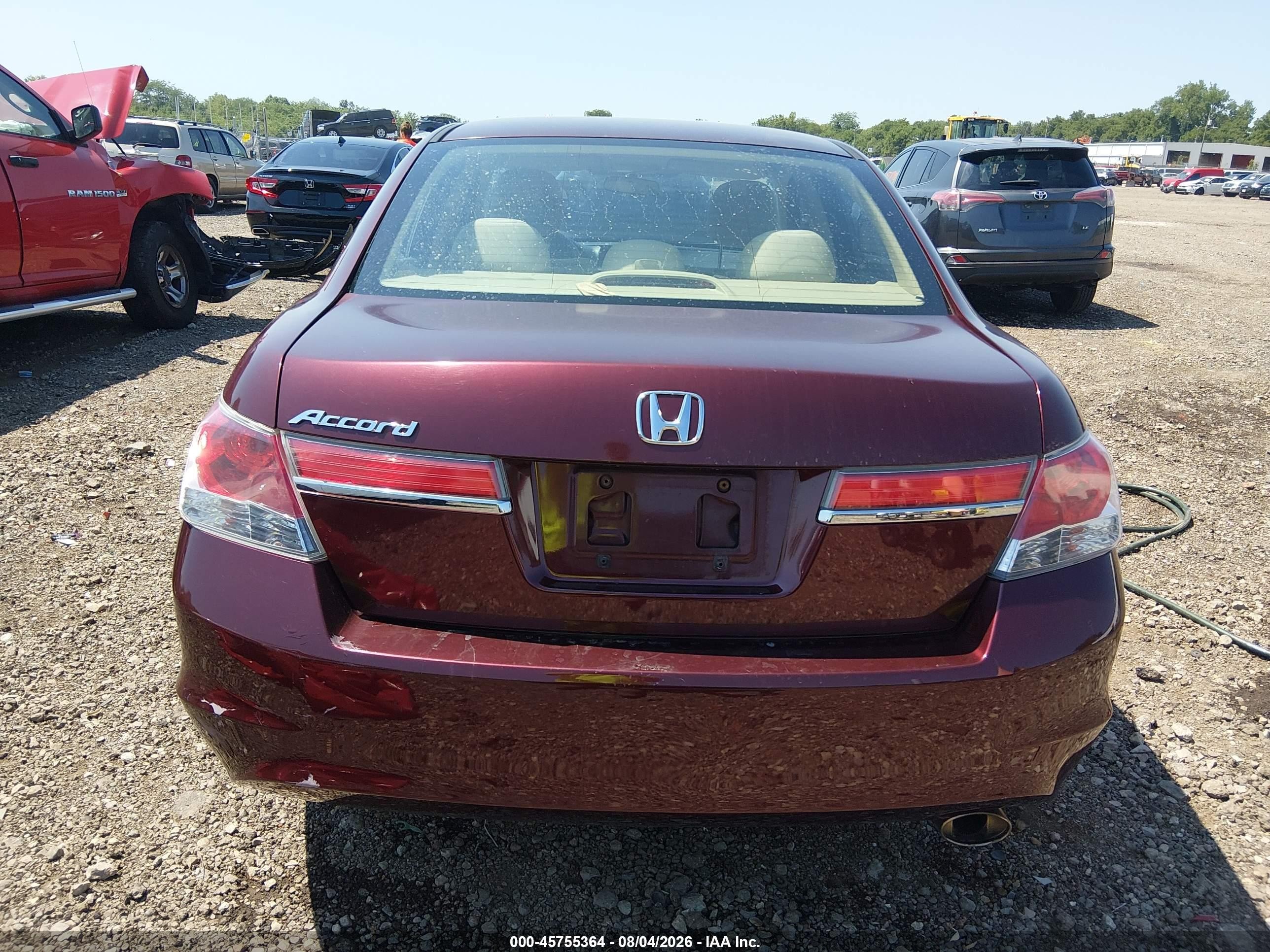 2012 Honda Accord Sdn Lx Maroon vin: 1HGCP2F33CA207147