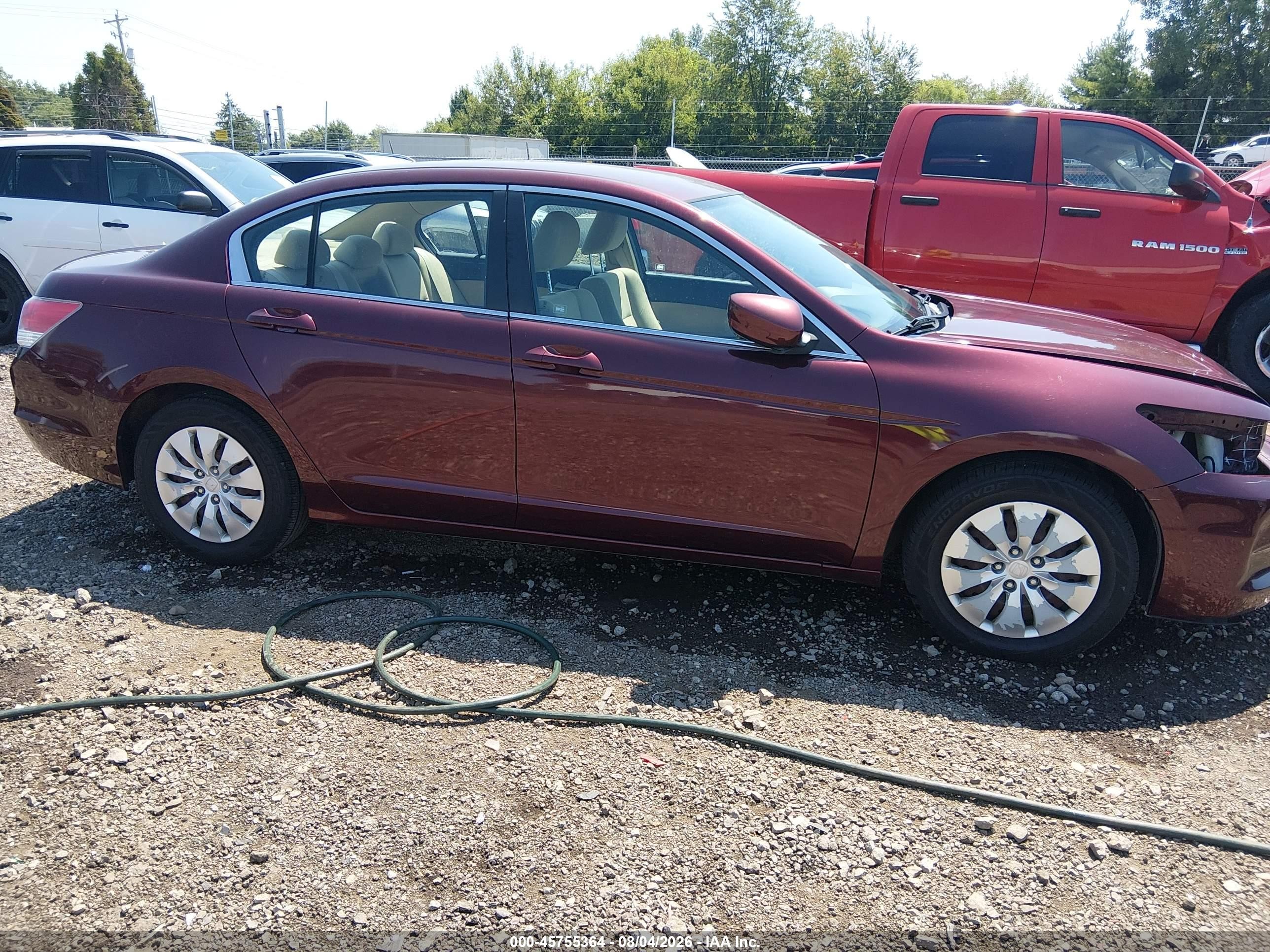 2012 Honda Accord Sdn Lx Maroon vin: 1HGCP2F33CA207147