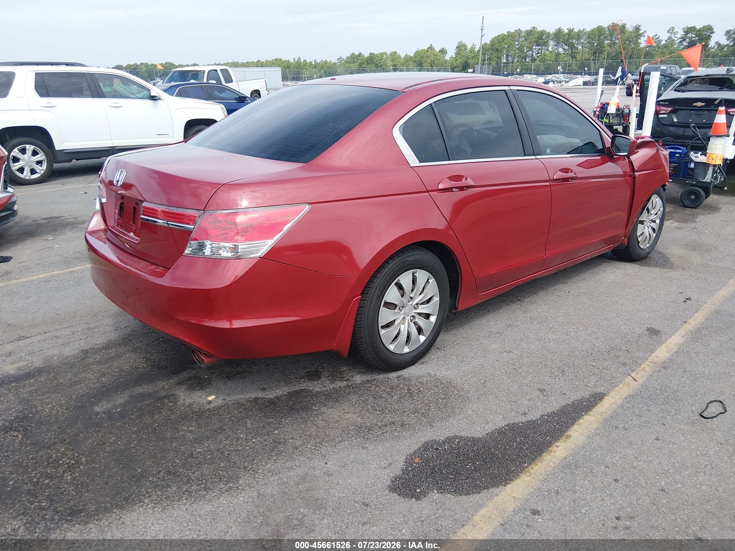 2012 Honda Accord Sdn Lx Красный vin: 1HGCP2F33CA207181