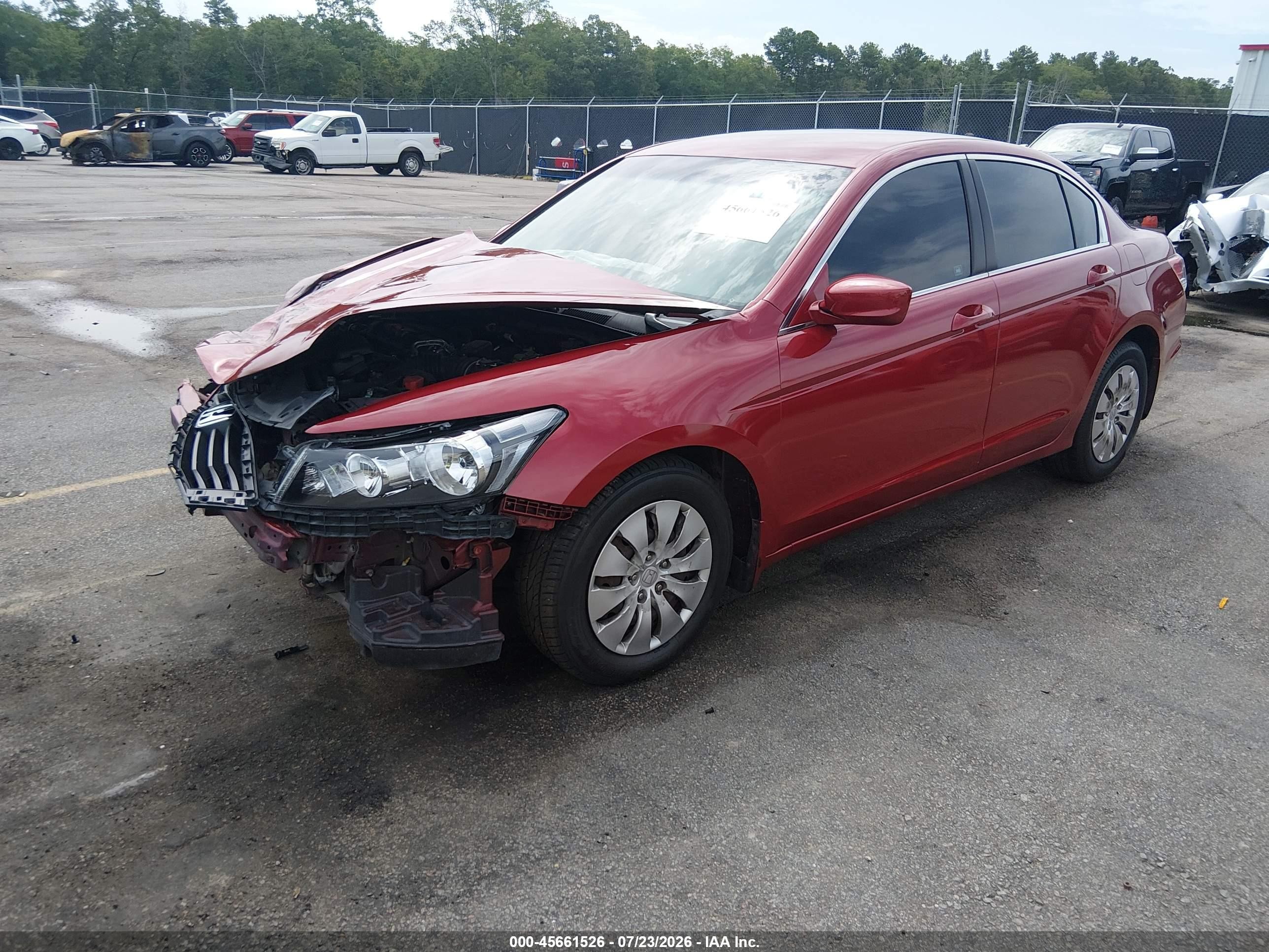 2012 Honda Accord Sdn Lx Красный vin: 1HGCP2F33CA207181