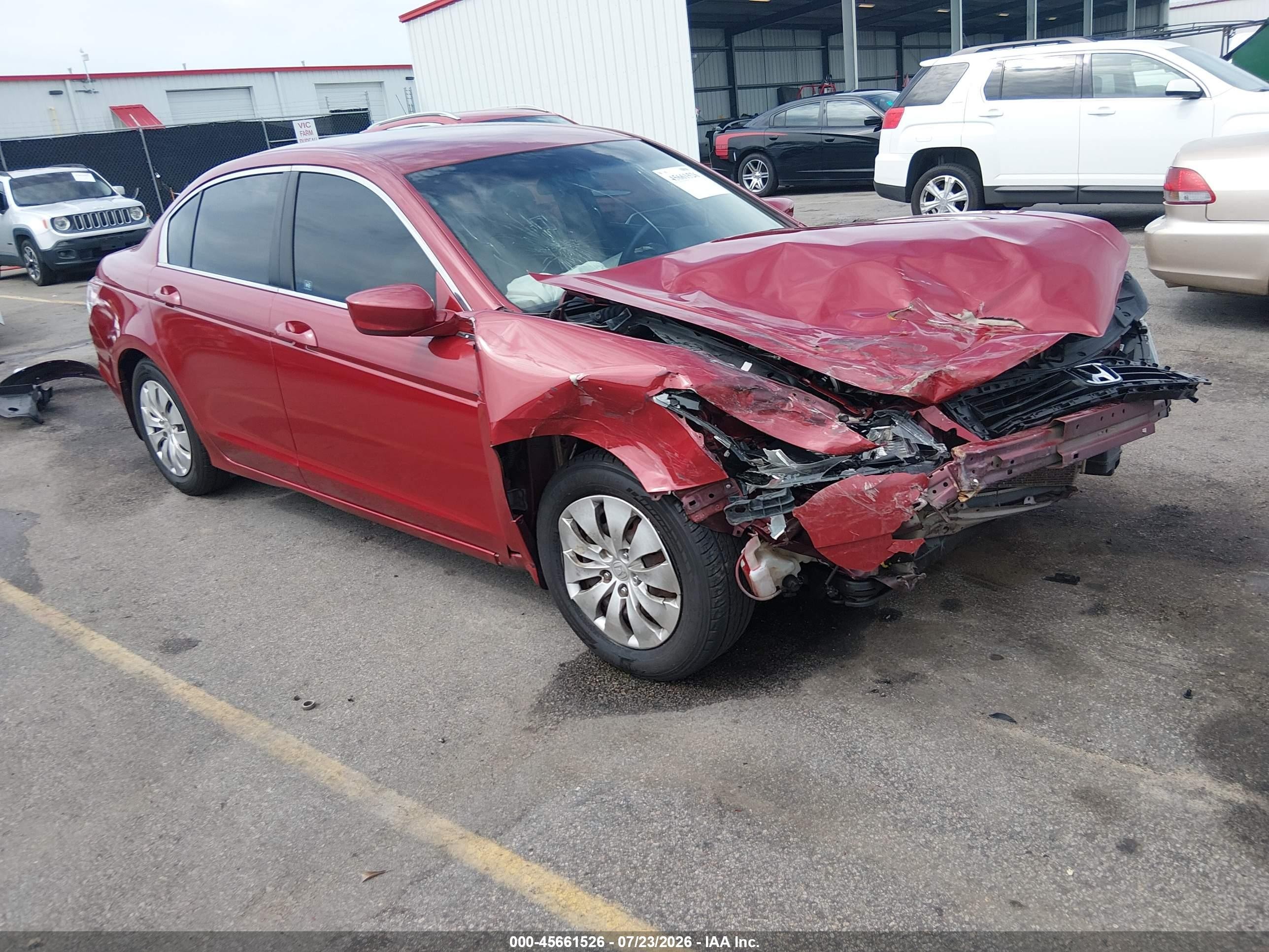 2012 Honda Accord Sdn Lx Красный vin: 1HGCP2F33CA207181