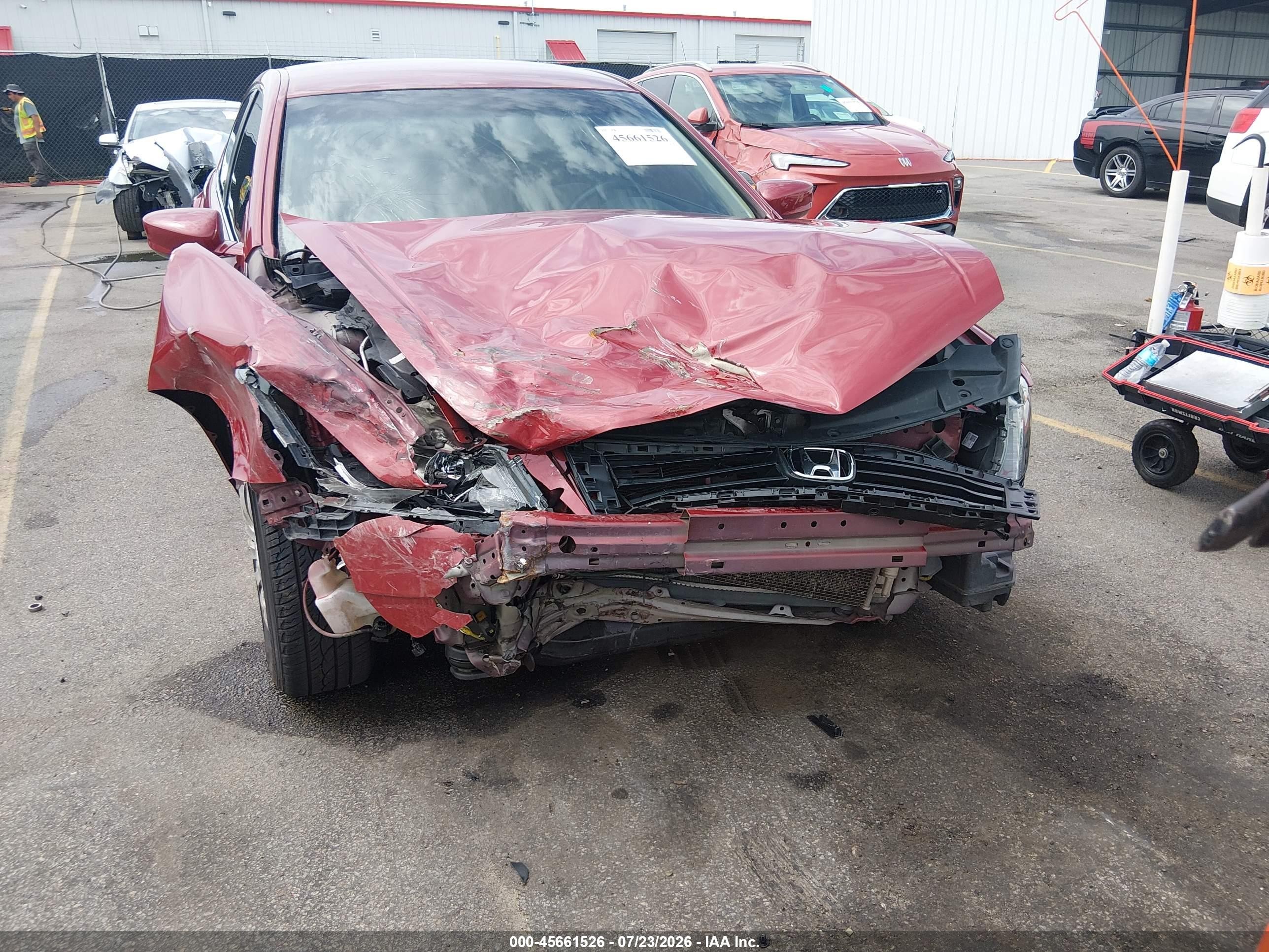 2012 Honda Accord Sdn Lx Красный vin: 1HGCP2F33CA207181